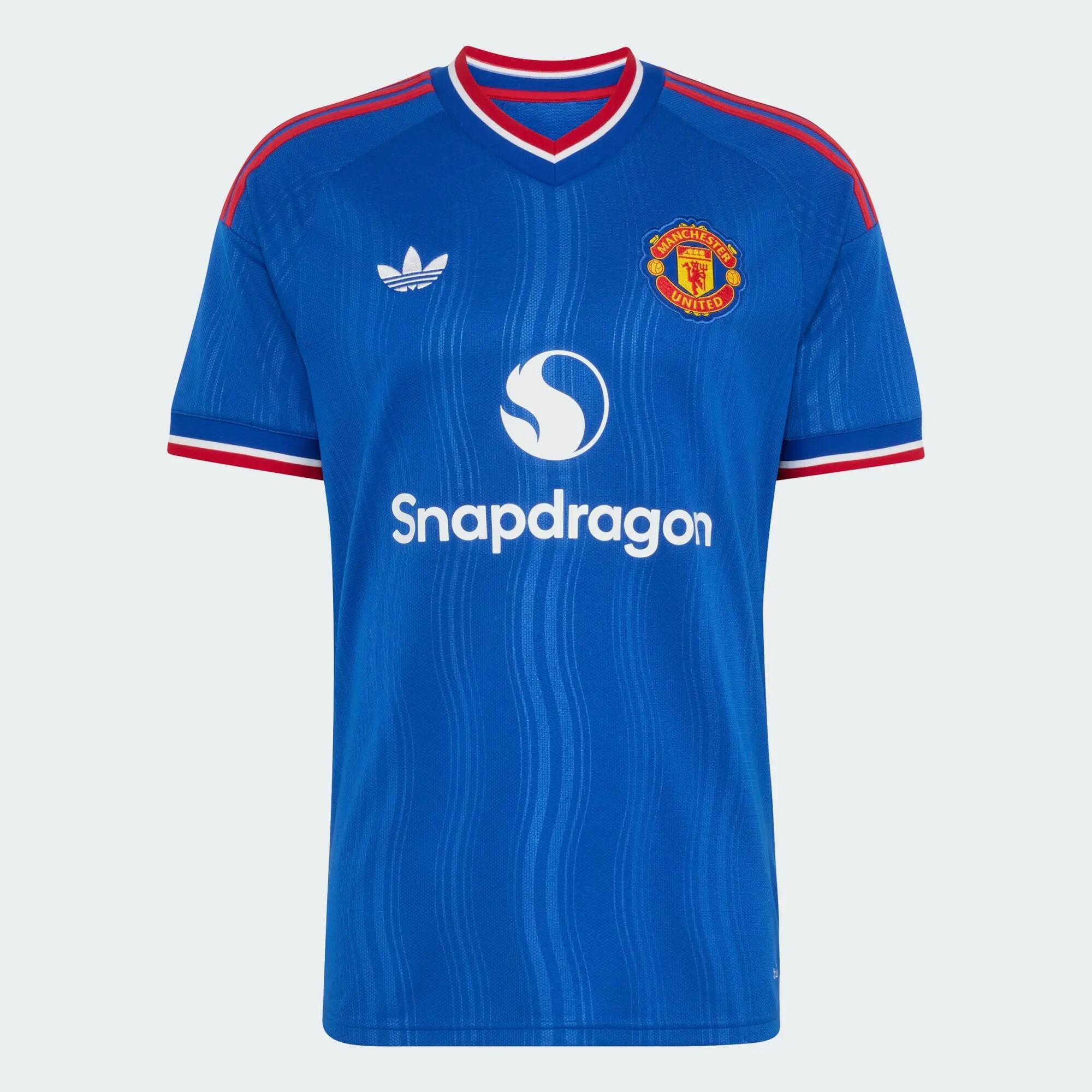 Adidas MUFC A JSY Men Football Jerseys Blue -  1