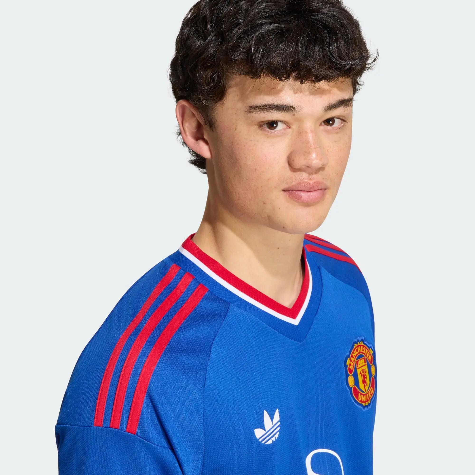 Adidas MUFC A JSY Men Football Jerseys Blue -  5