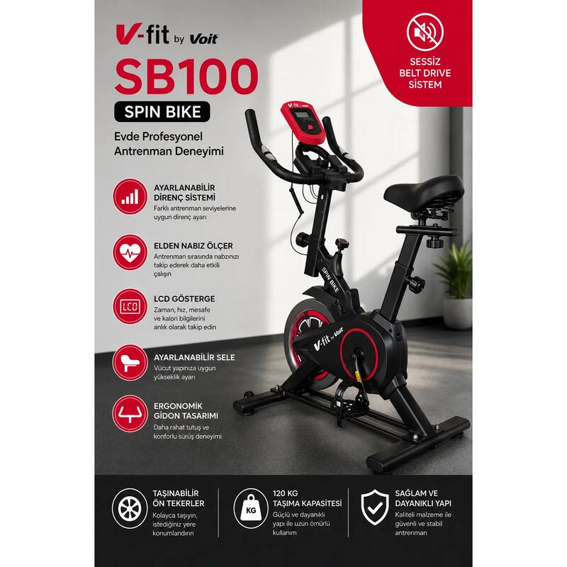 VFİT Voit Garantili Sb100 Pro Spin Bike