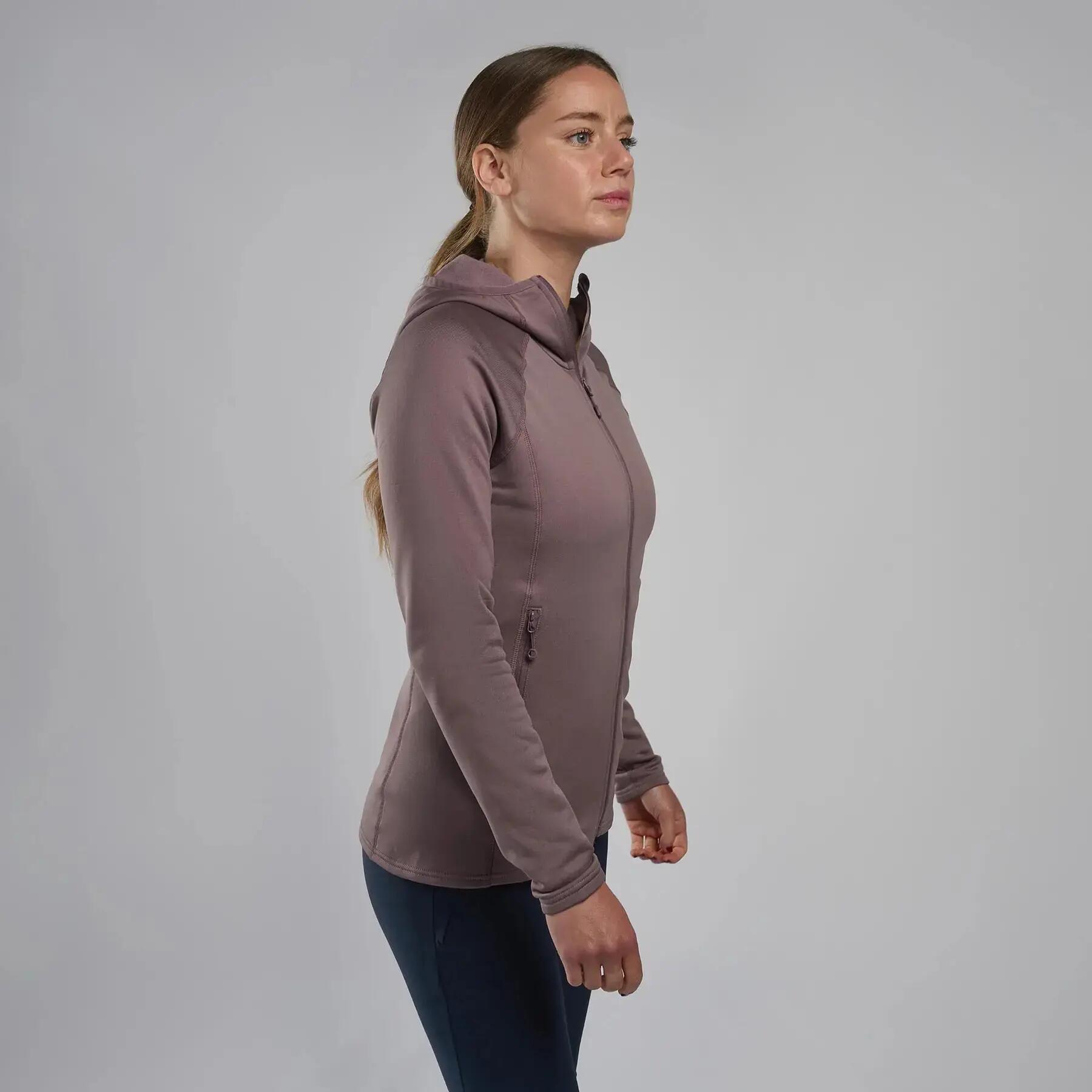 Dames fleece met capuchon Montane Fury Lite 3/6