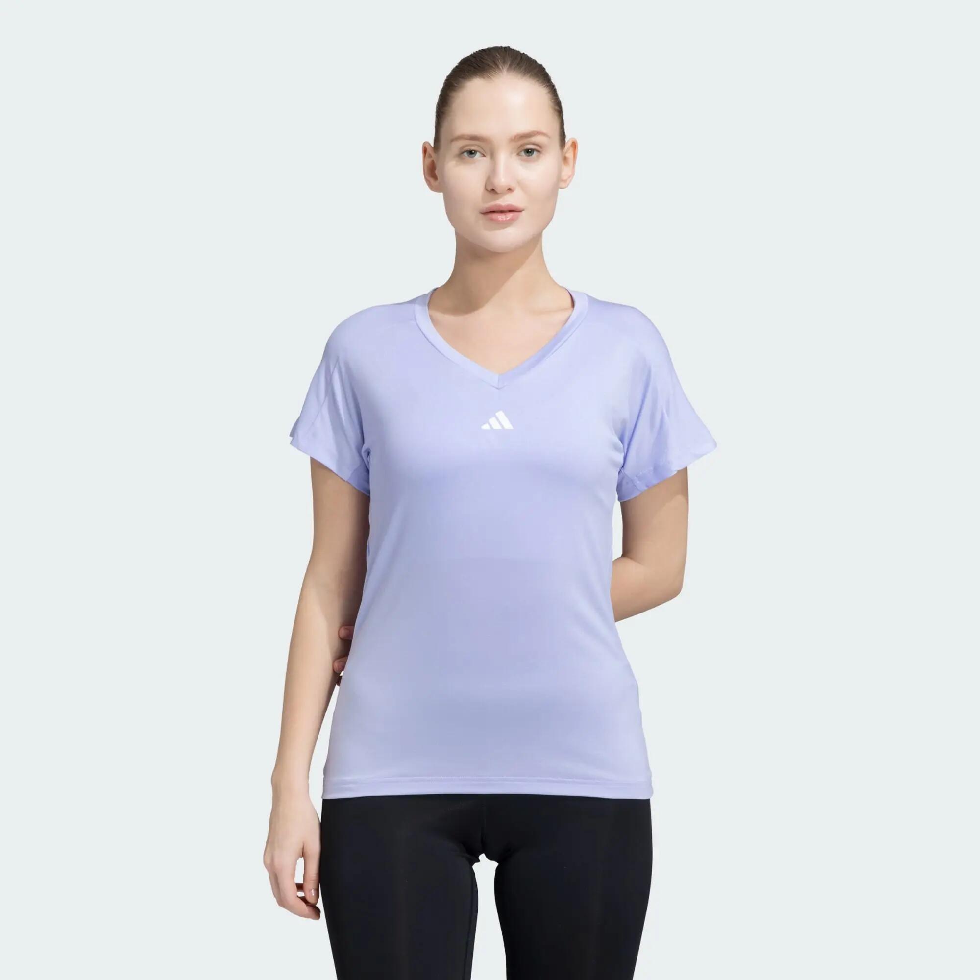 Adidas TR-ES MIN T Women Training T-Shirts Purple-picture-13