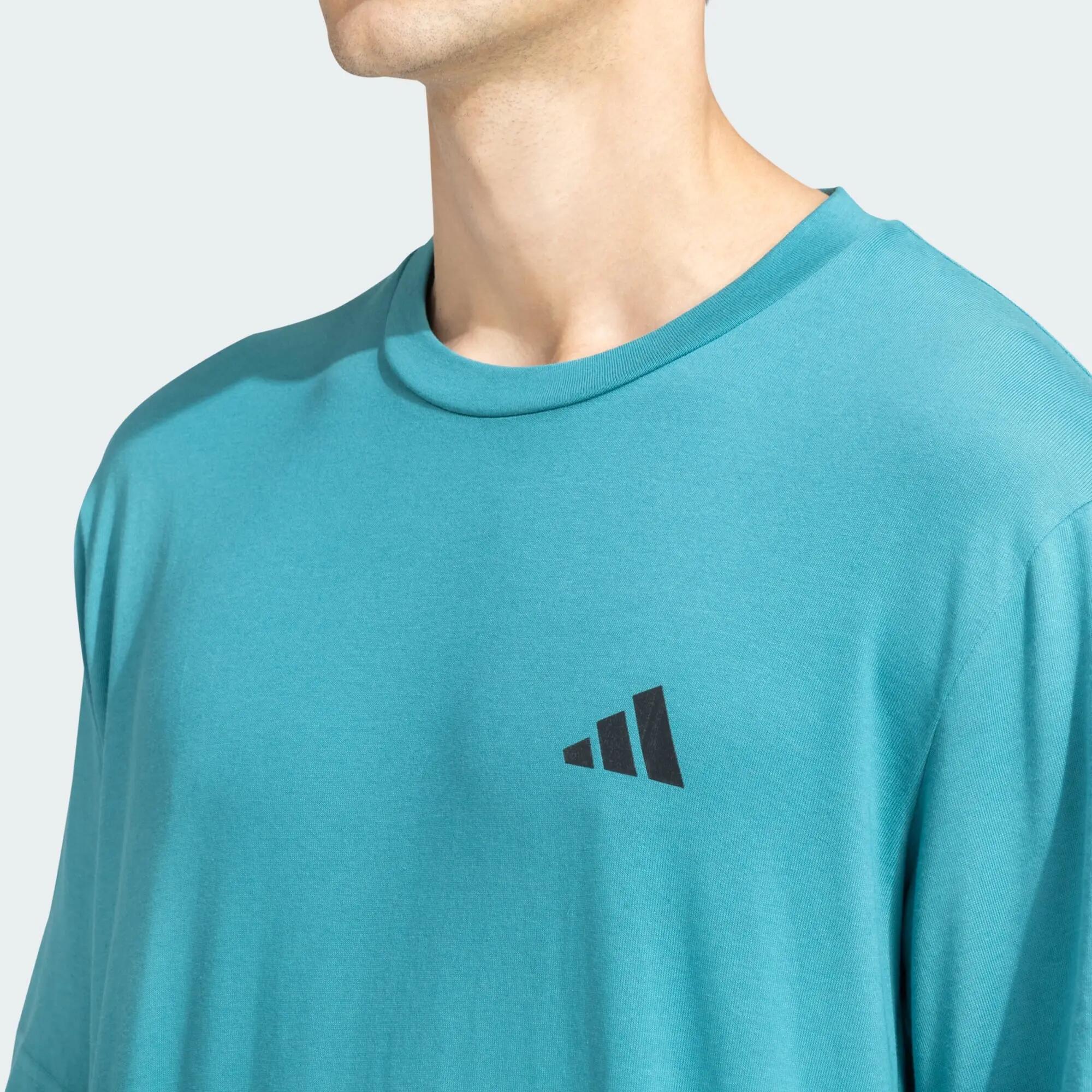 Adidas TR-ES COMF TEE Men Training T-Shirts Turquoise -  5
