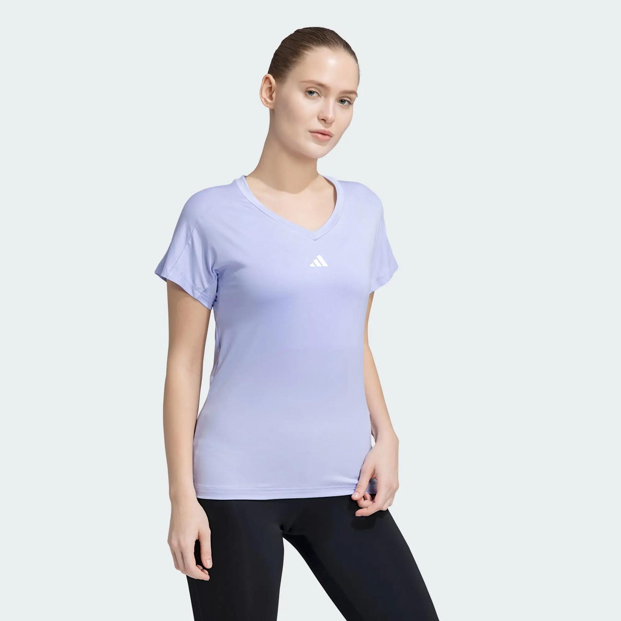 Adidas TR-ES MIN T Women Training T-Shirts Purple -  4