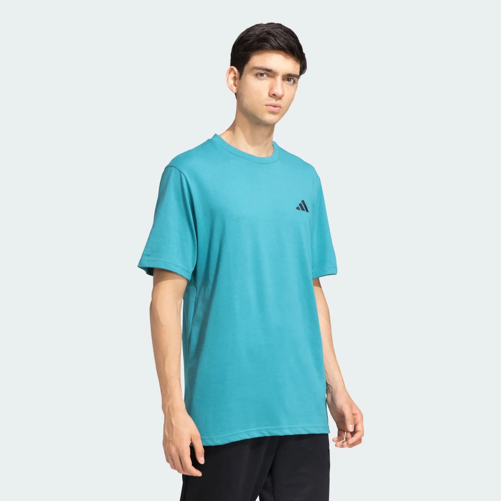 Adidas TR-ES COMF TEE Men Training T-Shirts Turquoise -  4