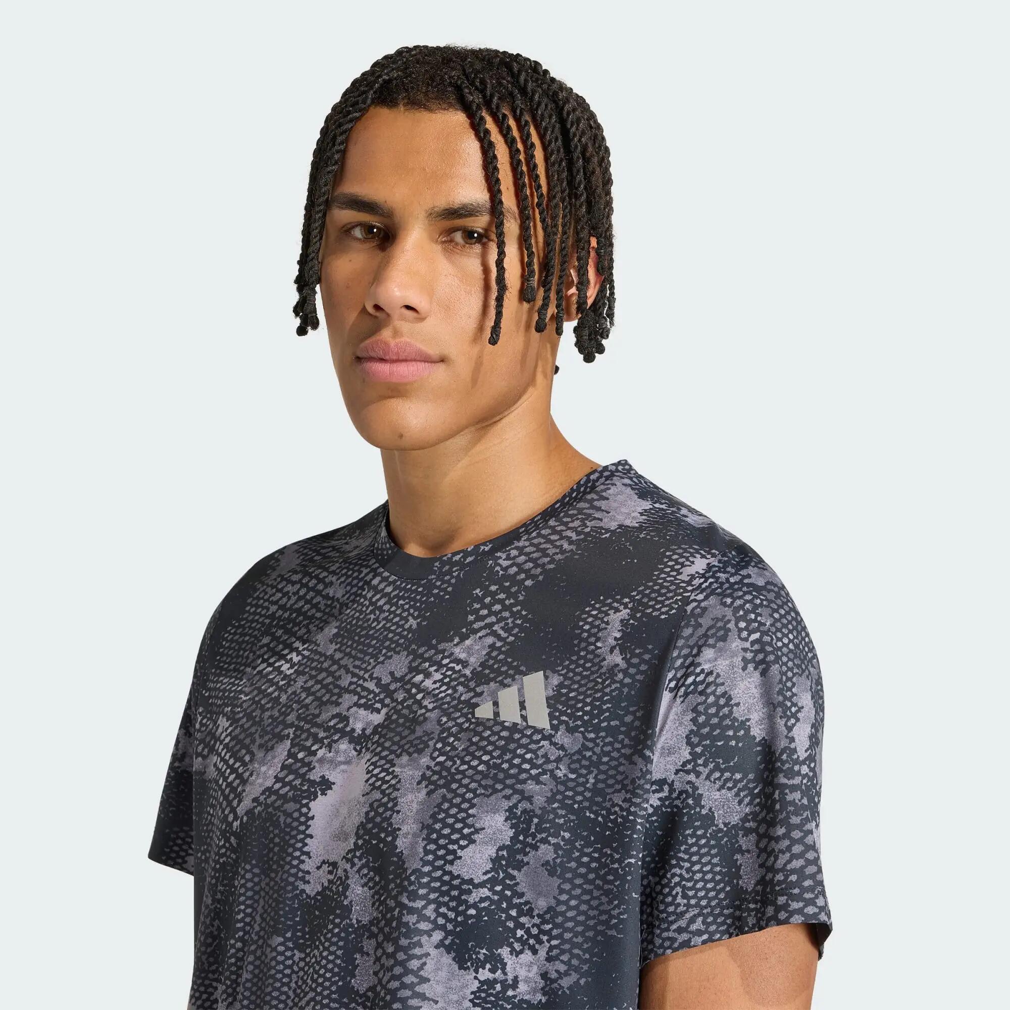 Adidas SAP M TEE Men Running T-Shirts Purple -  4
