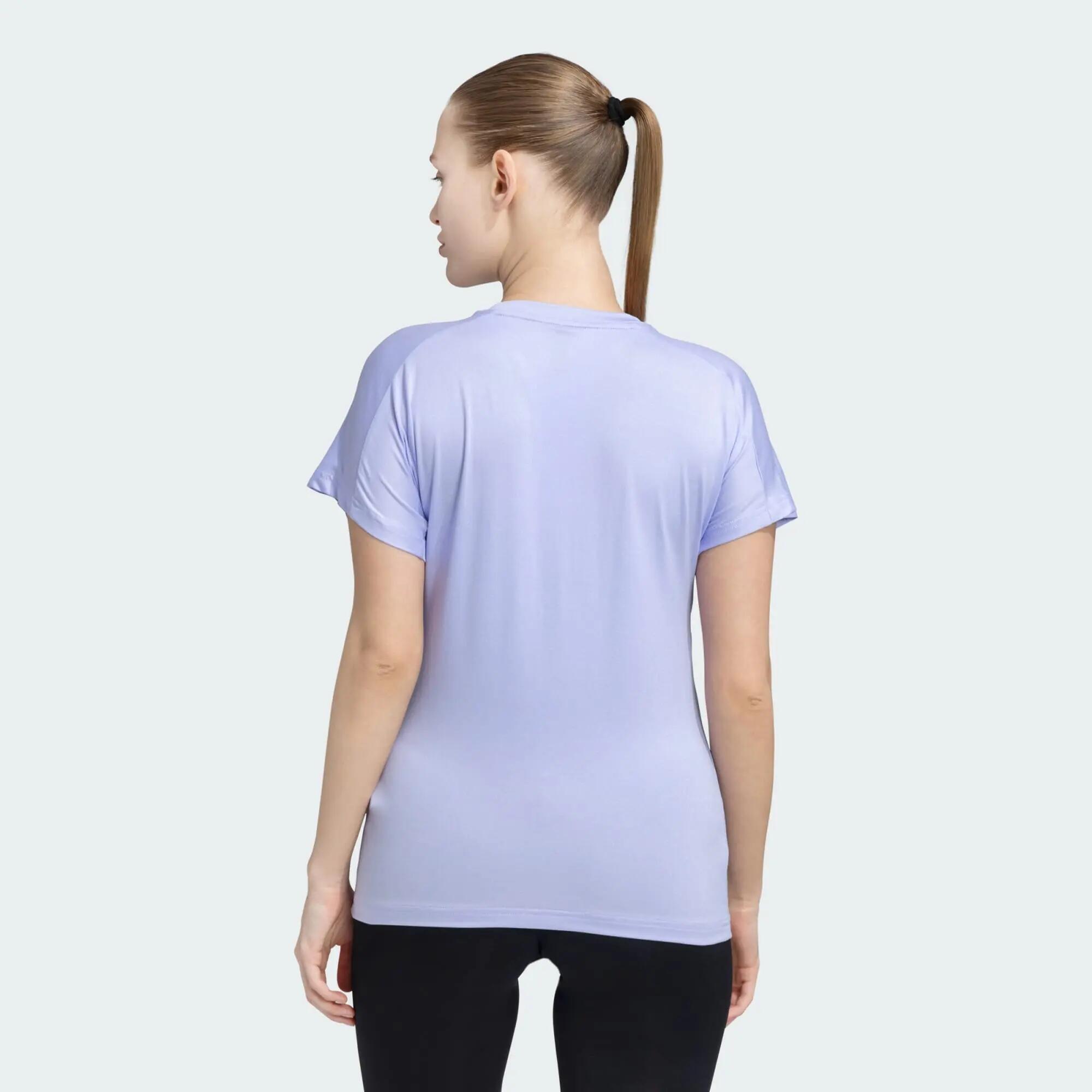 Adidas TR-ES MIN T Women Training T-Shirts Purple -  2