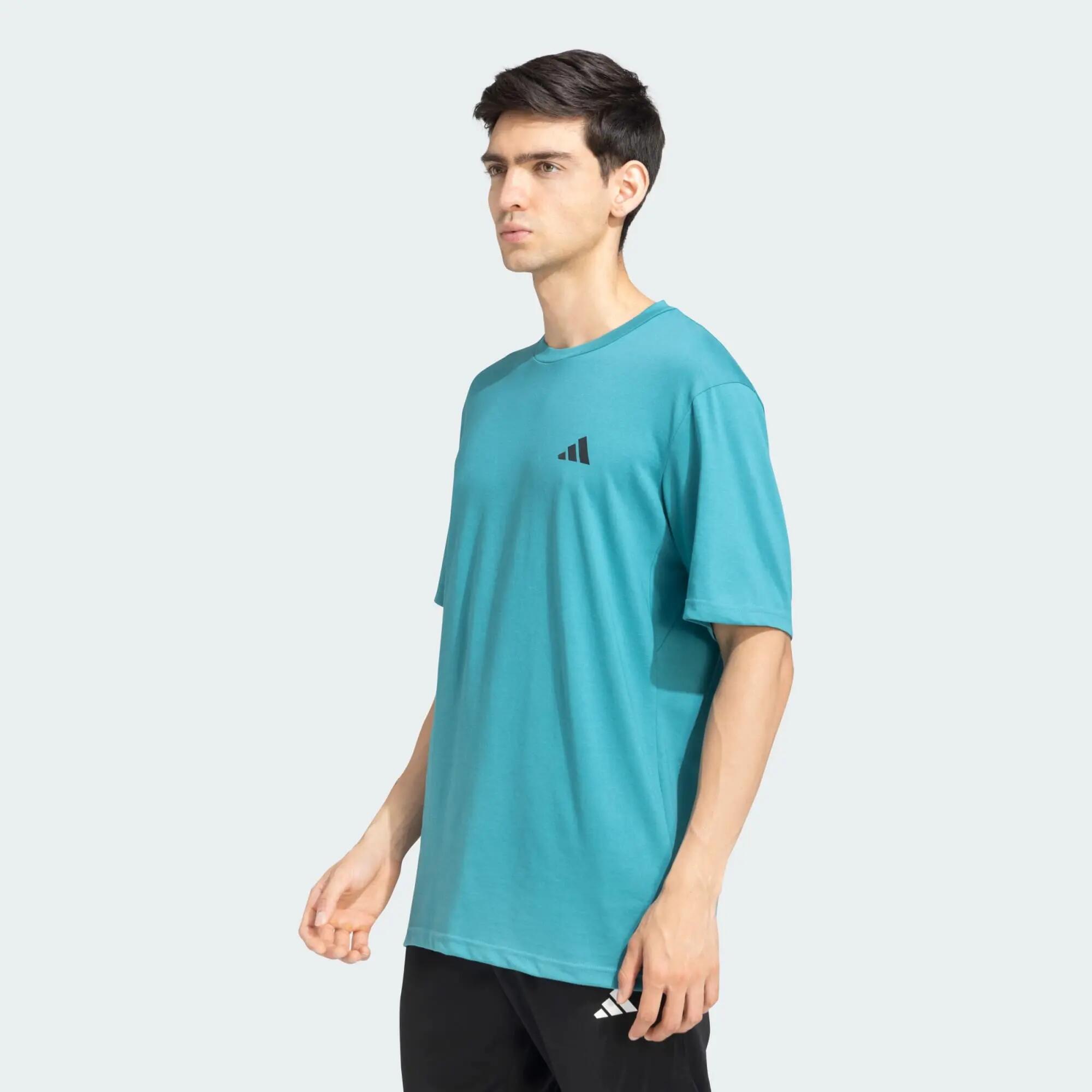 Adidas TR-ES COMF TEE Men Training T-Shirts Turquoise -  2