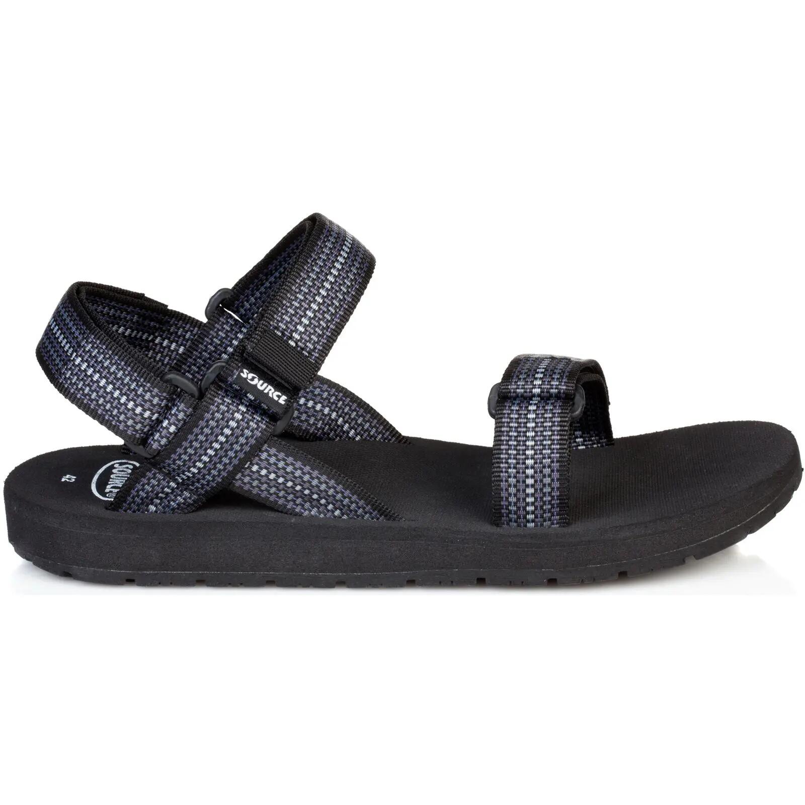 Sandales Source Classic homme Chess Black, semelle 3 couches, X-Strap 6 pts 2/6