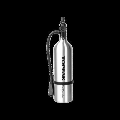 Topeak co2 kartuschenpumpe tubibooster, silber