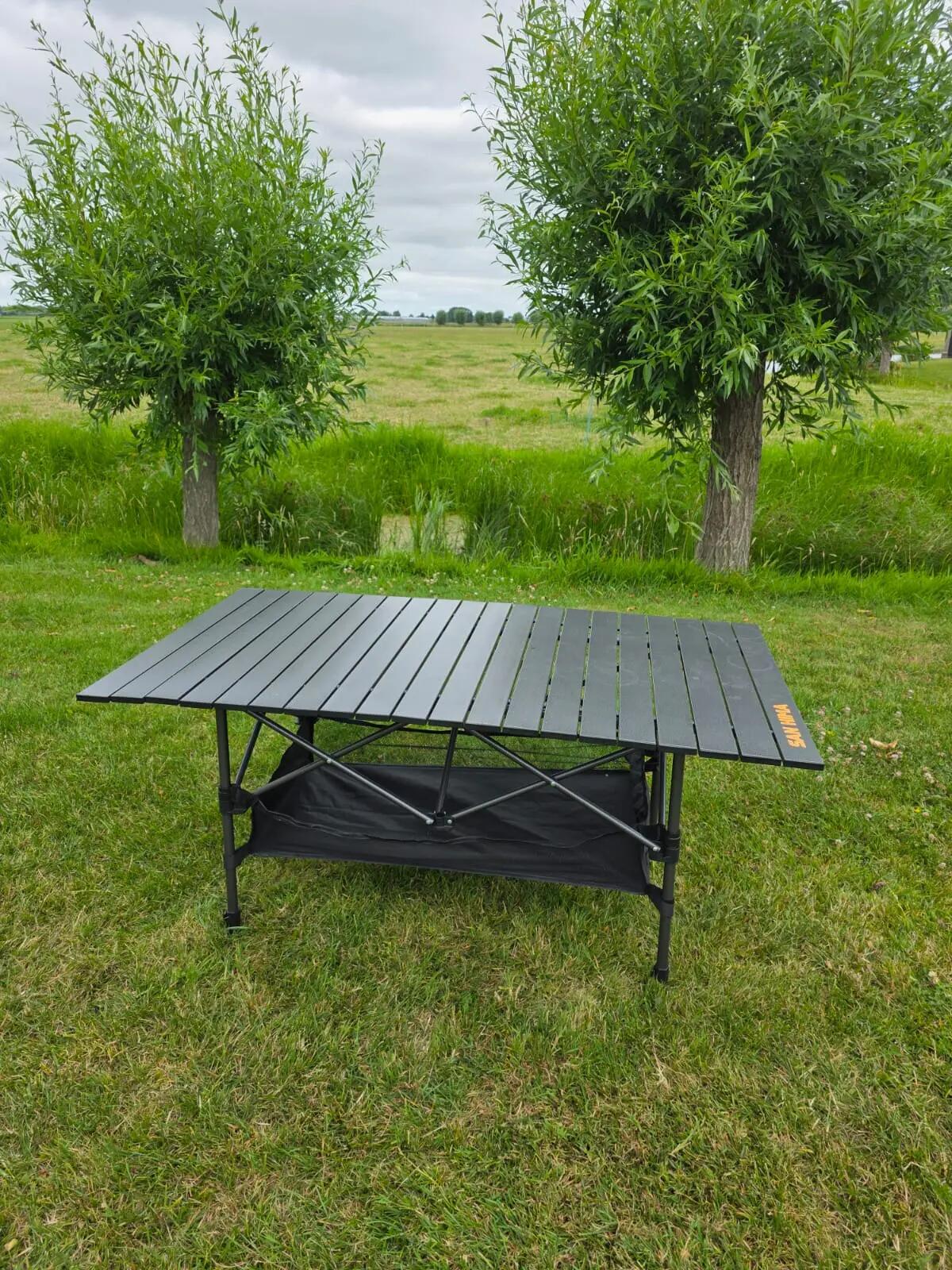 Campingtafel Aluminium Opvouwbaar LCM Offroad – 120 x 65 cm – Hoogte 55-74 cm 3/4