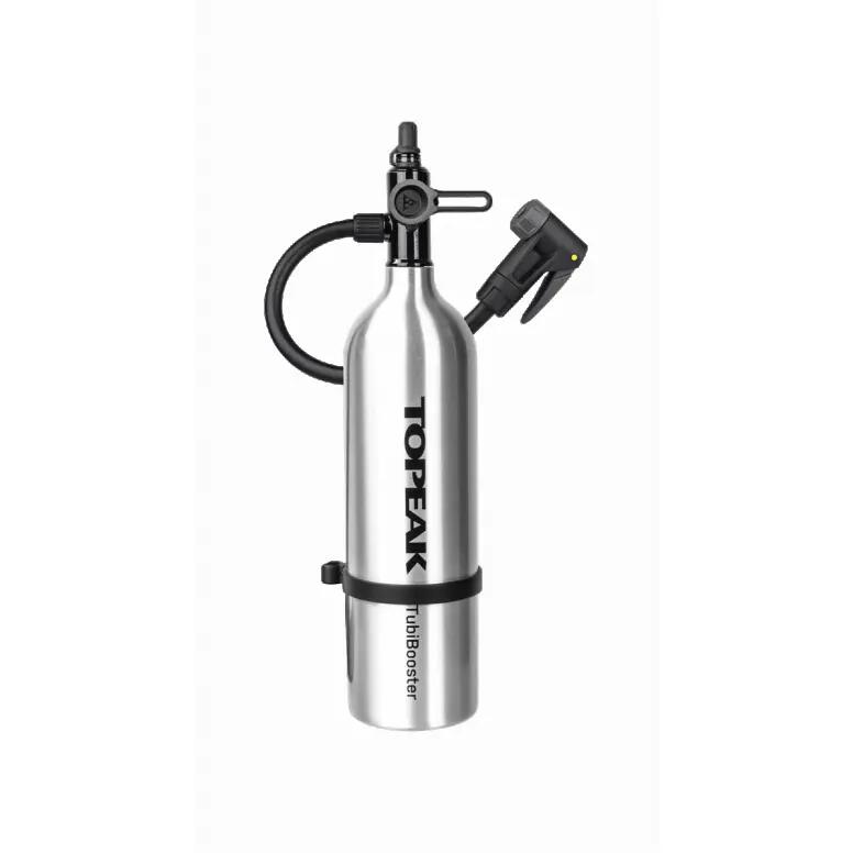 Topeak CO2 Kartuschenpumpe TubiBooster, Silber 3/7