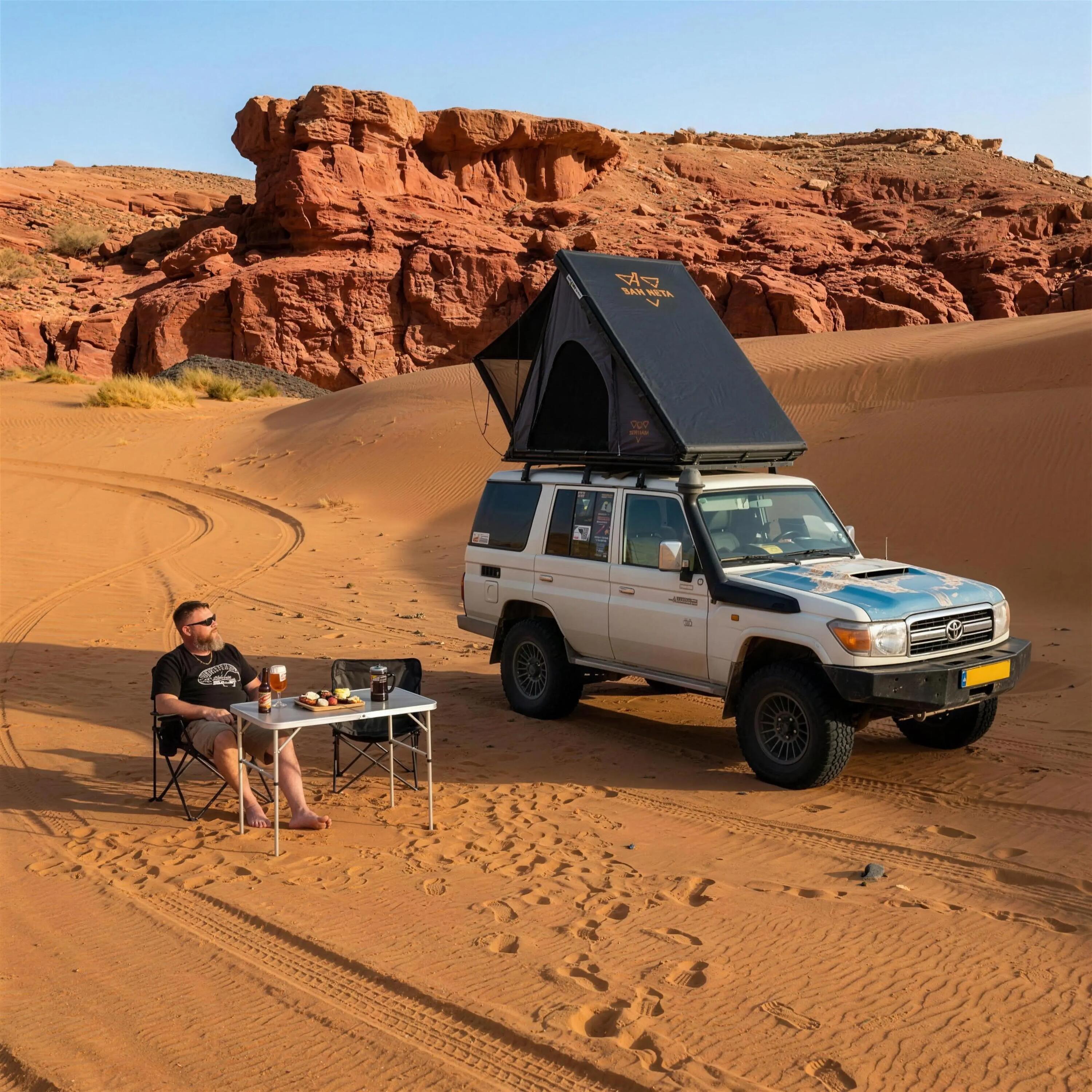 Tente De Toit Rigide LCM Offroad Dune – 2 Personnes – 212 x 131 cm – Gris 4/4