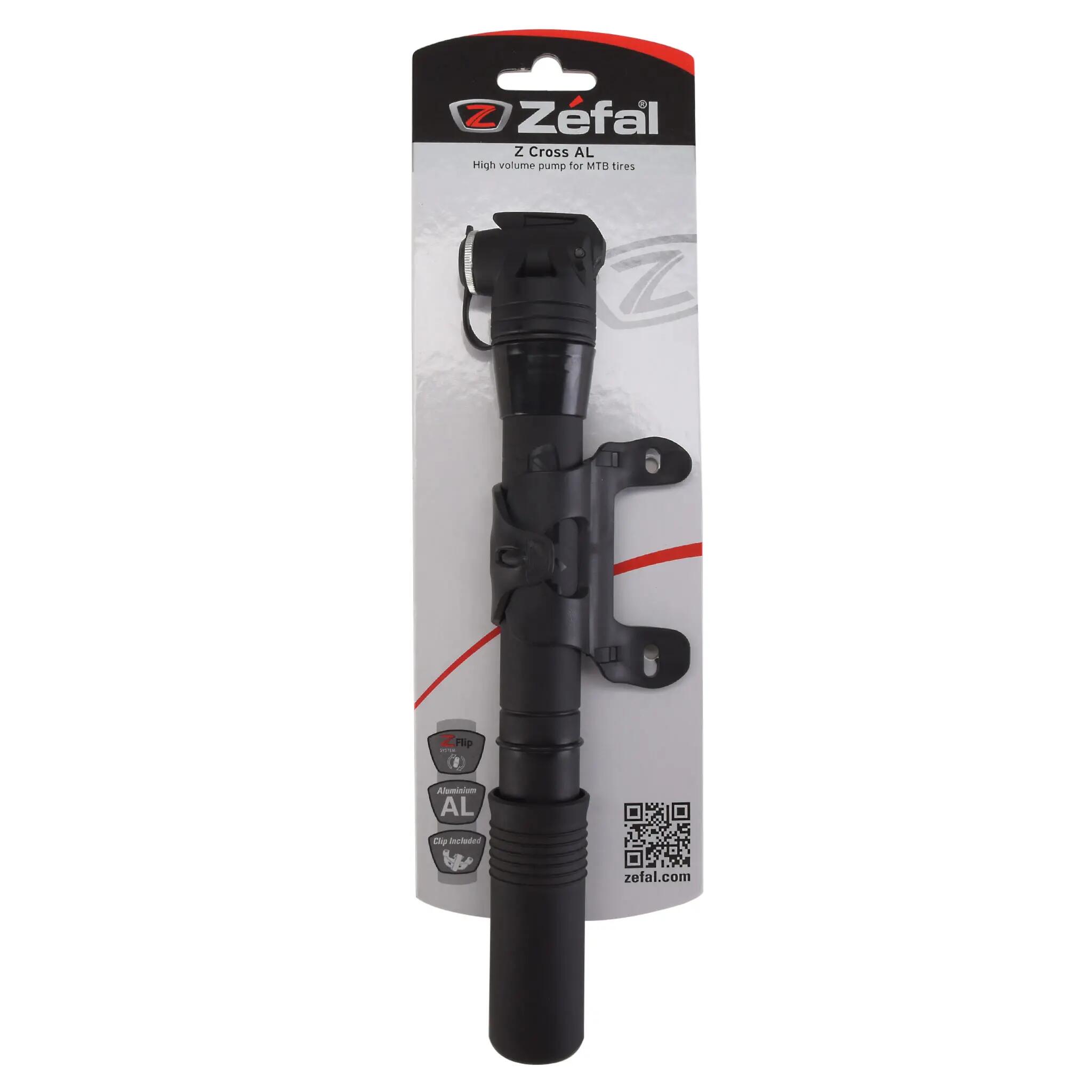 Zefal Minipumpe Z Cross AL AV/SV, 230mm/ 9", schwarz/matt, MTB 2/5