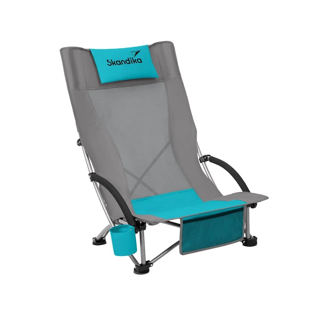 Set di 2 sedie da campeggio - Beach - Comode - rete traspirante - portabibite 2/12