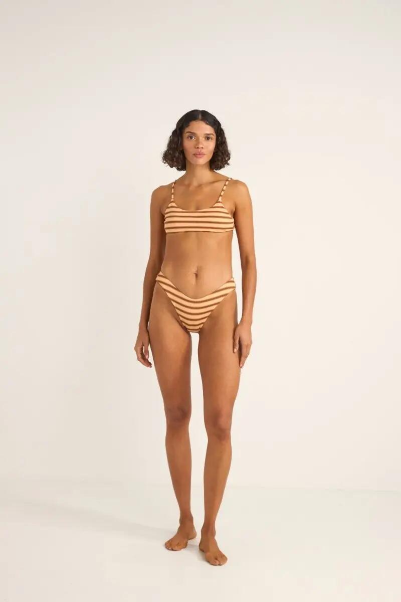 Tide Stripe Crop  - Haut de Maillot Femme 4/5