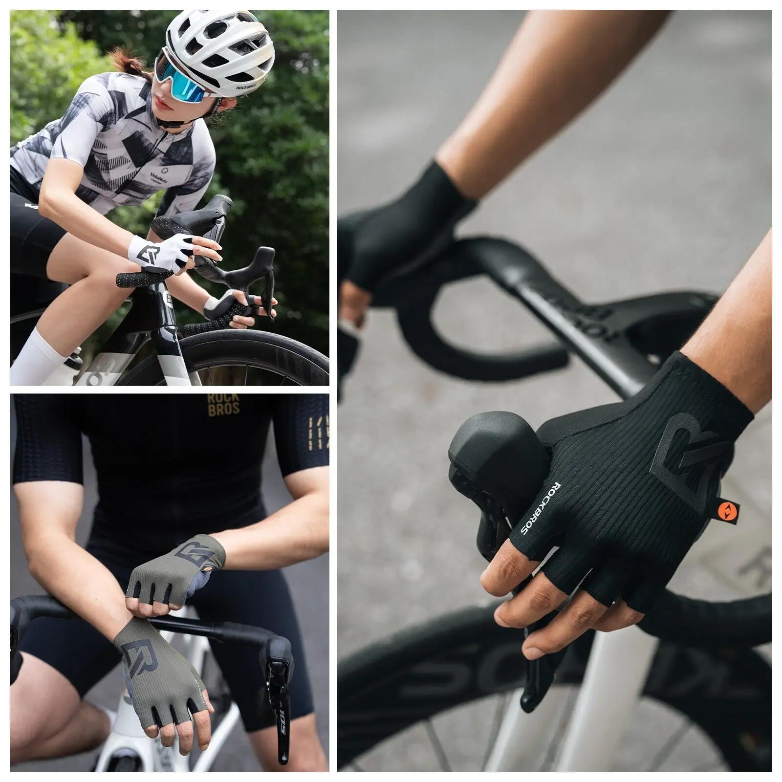 ROCKBROS Fahrradhandschuhe Sommer Halbfinger 9/9
