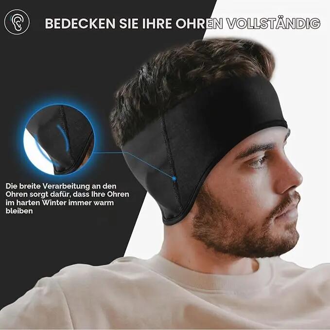 ROCKBROS Sport Stirnband Warm mit Ohrenwärmer & Ohrenschutz 5/6