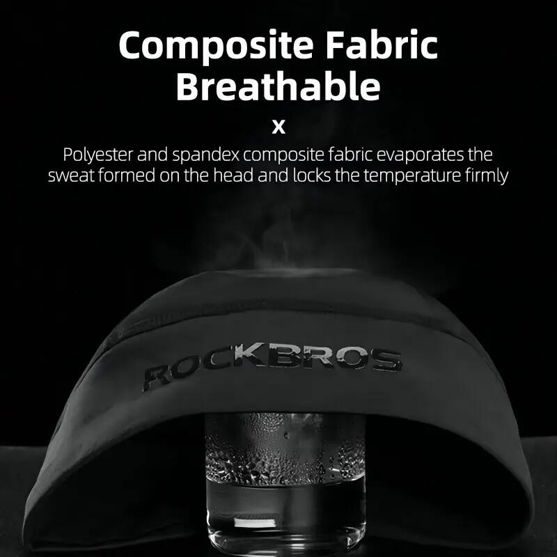 Winter-Fahrradmütze mit Fleece – winddicht & wasserabweisend für Helm 7/9