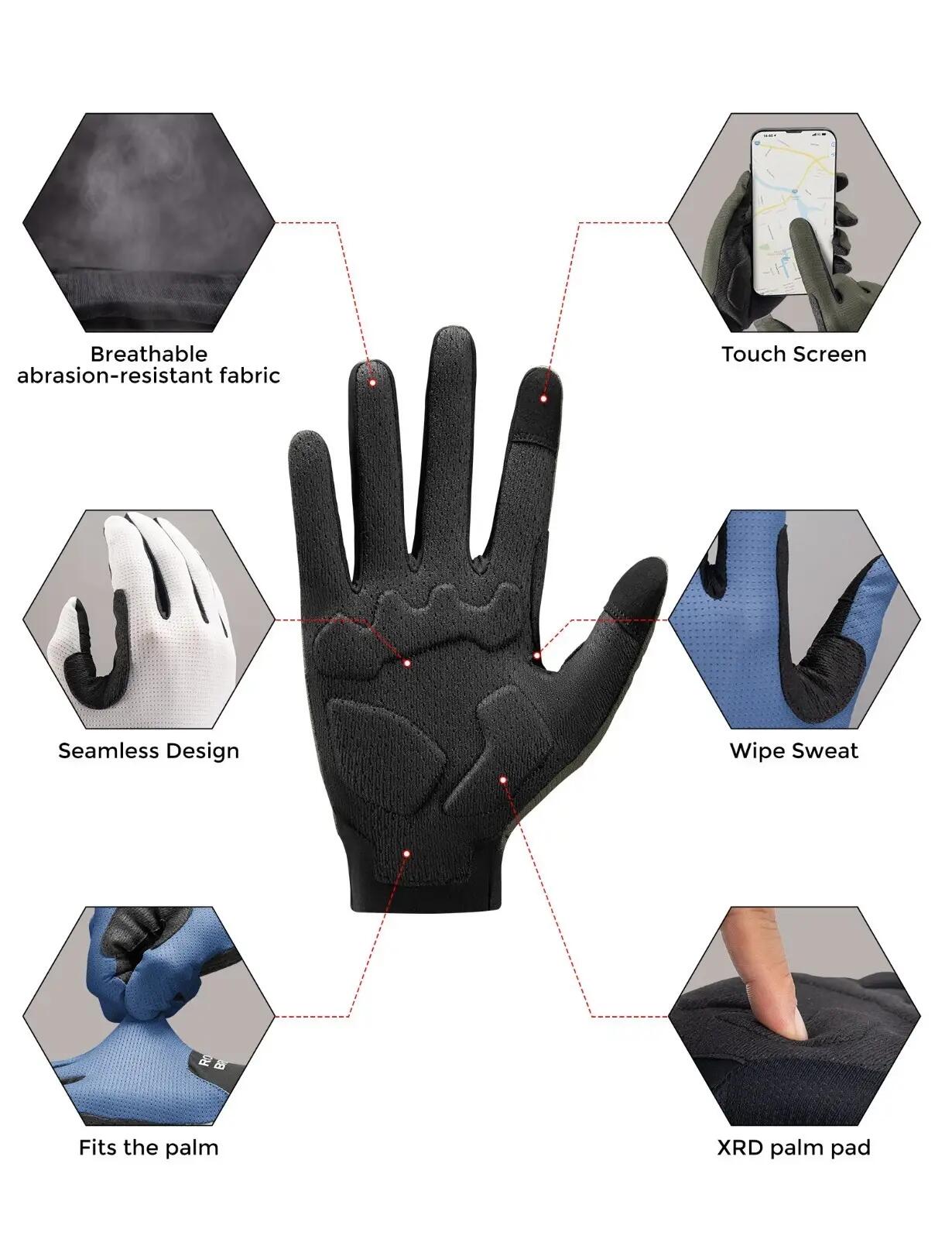 ROCKBROS Touchscreen Fahrradhandschuhe 2/7