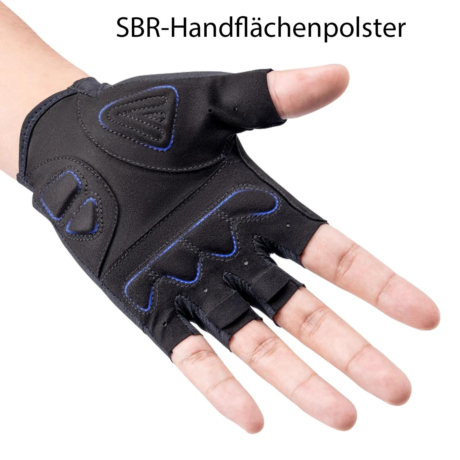 ROCKBROS Fahrradhandschuhe Sommer Sport Fingerlos 7/8