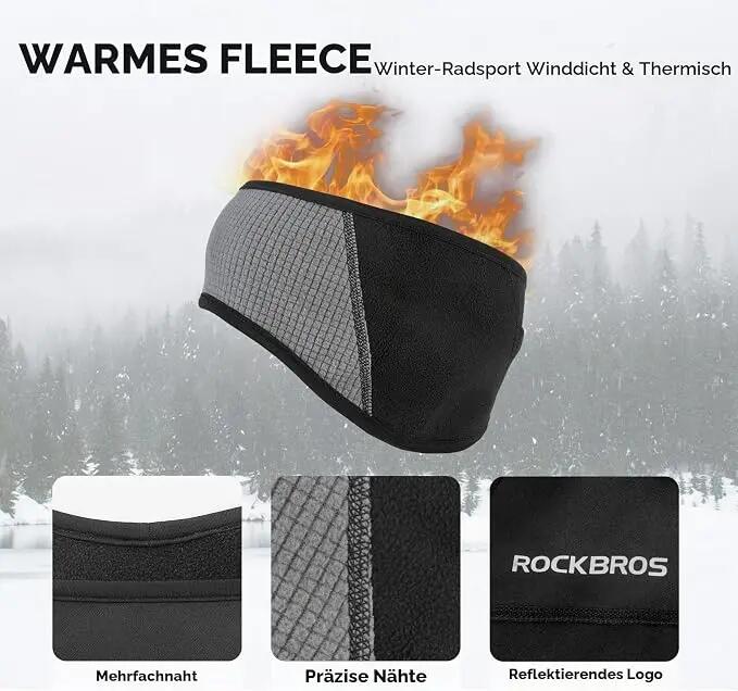 ROCKBROS Sport Stirnband Warm mit Ohrenwärmer & Ohrenschutz 2/6