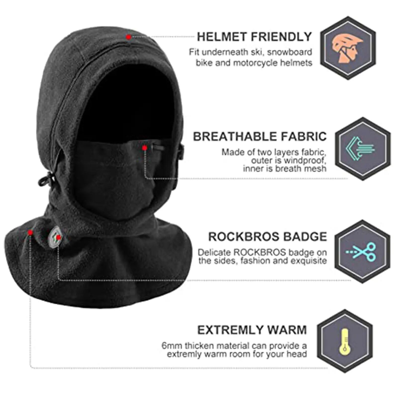 Winter-Sturmhaube aus Fleece – für Damen, Herren & Outdoor-Sport 3/6