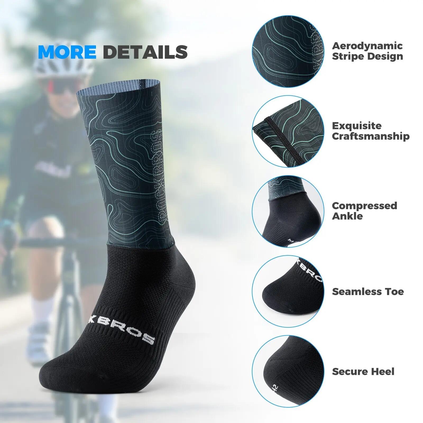 Fahrradsocken atmungsaktiv mit 7A-Antibakterium – schnell trocknend 6/7