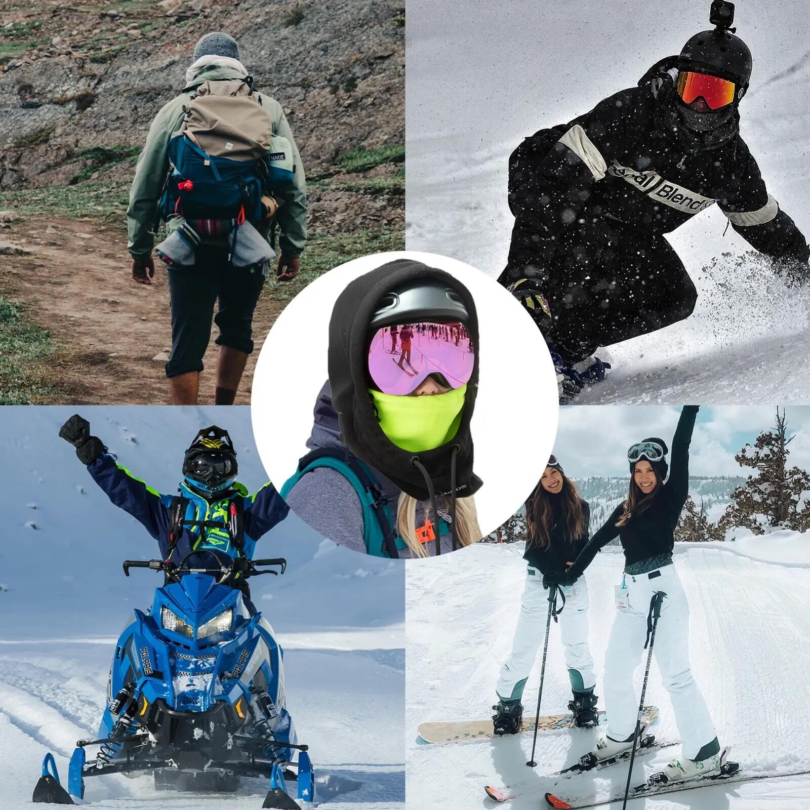 Winter-Sturmhaube multifunktional – als Halswärmer, Halbmaske & Vollmaske 4/6