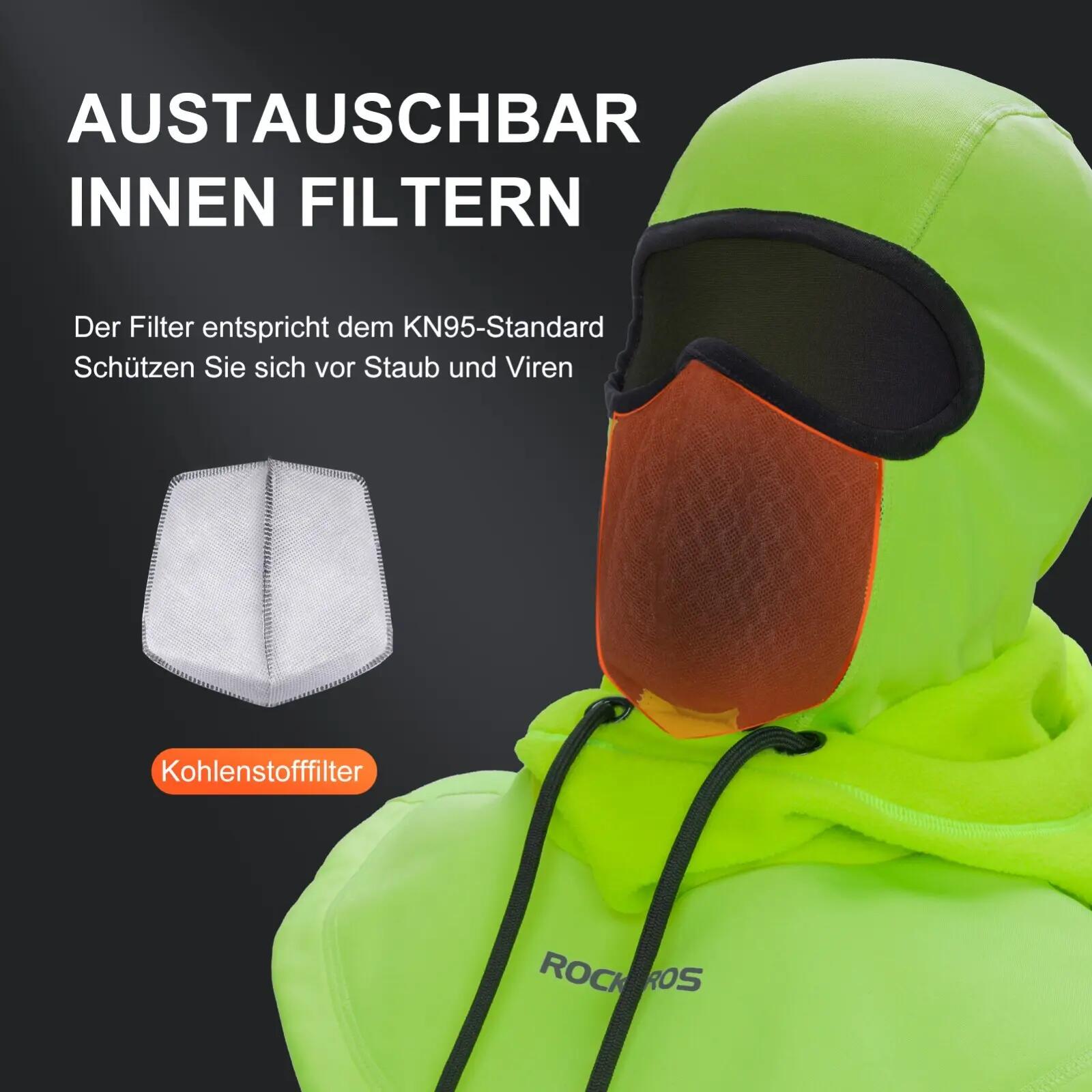 Winter-Sturmhaube aus Fleece winddicht – multifunktional für Fahrrad & Ski 3/7