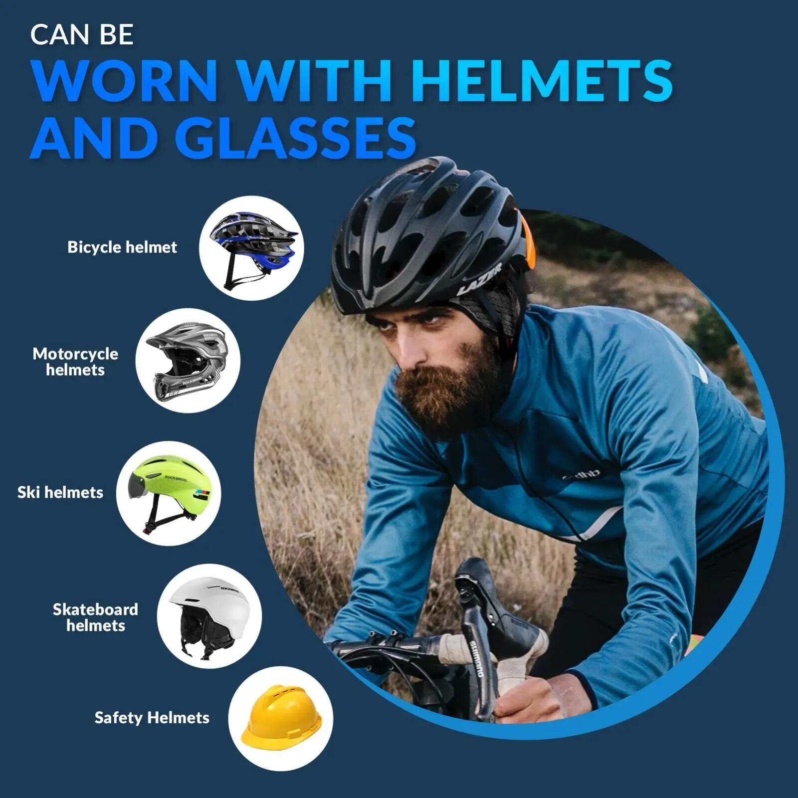 Winter-Fahrradmütze mit Fleece – winddicht & wasserabweisend für Helm 4/9