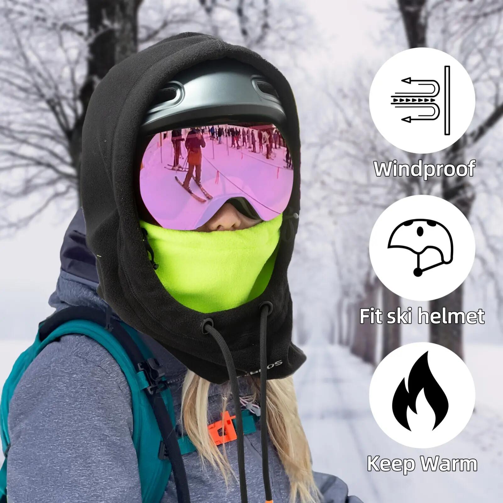 Winter-Sturmhaube multifunktional – als Halswärmer, Halbmaske & Vollmaske 2/6