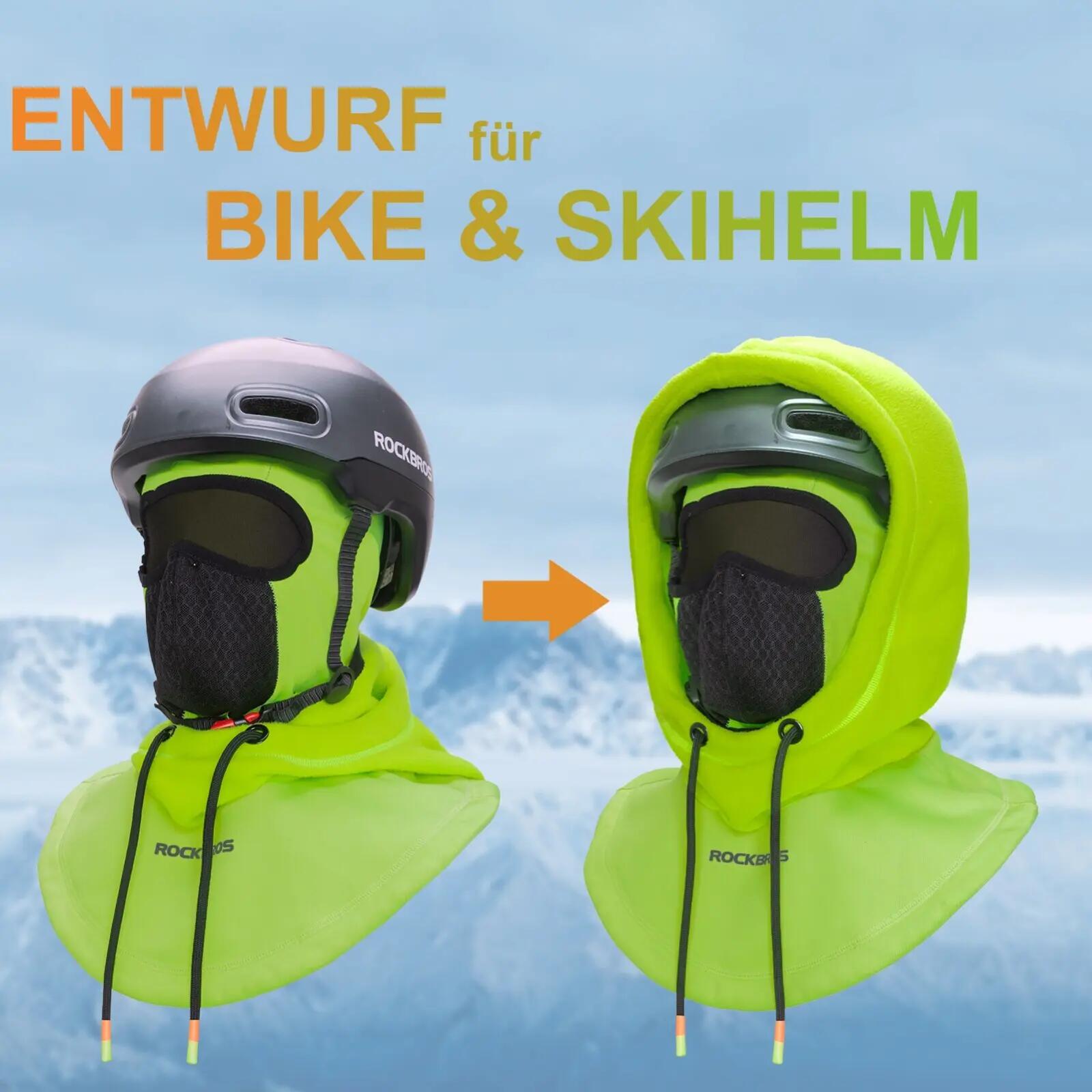 Winter-Sturmhaube aus Fleece winddicht – multifunktional für Fahrrad & Ski 2/7