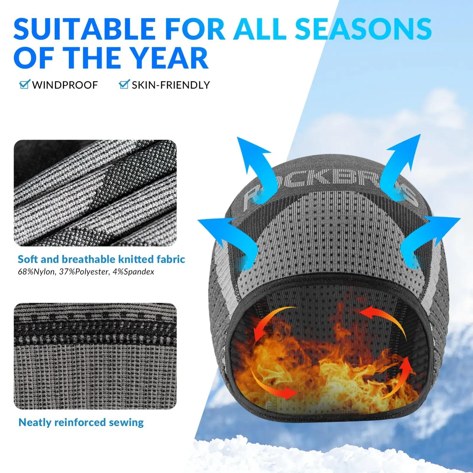 Winter-Fahrradmütze mit Fleece – winddicht & wasserabweisend für Helm 2/9