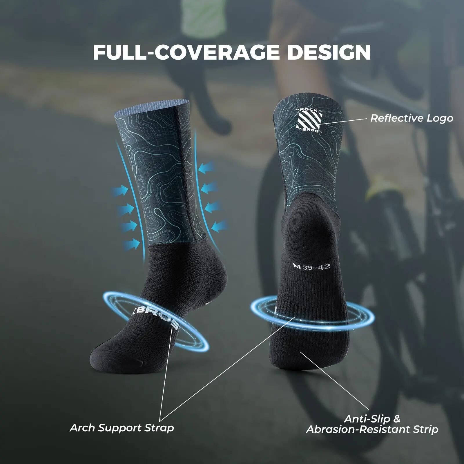 Fahrradsocken atmungsaktiv mit 7A-Antibakterium – schnell trocknend 2/7