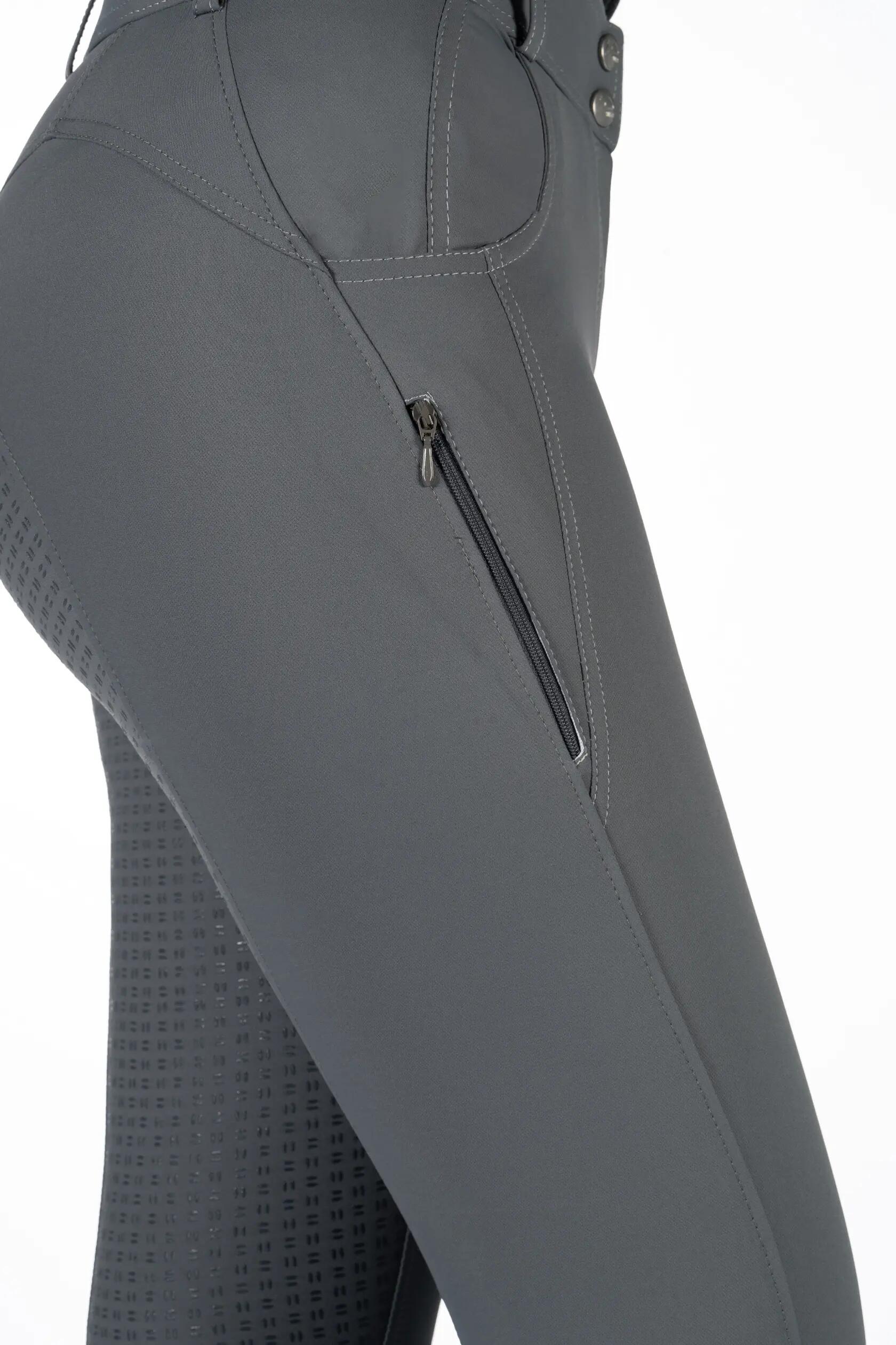 Reithose mit Silikon-Mid-Grip für Damen HKM Ari 6/7