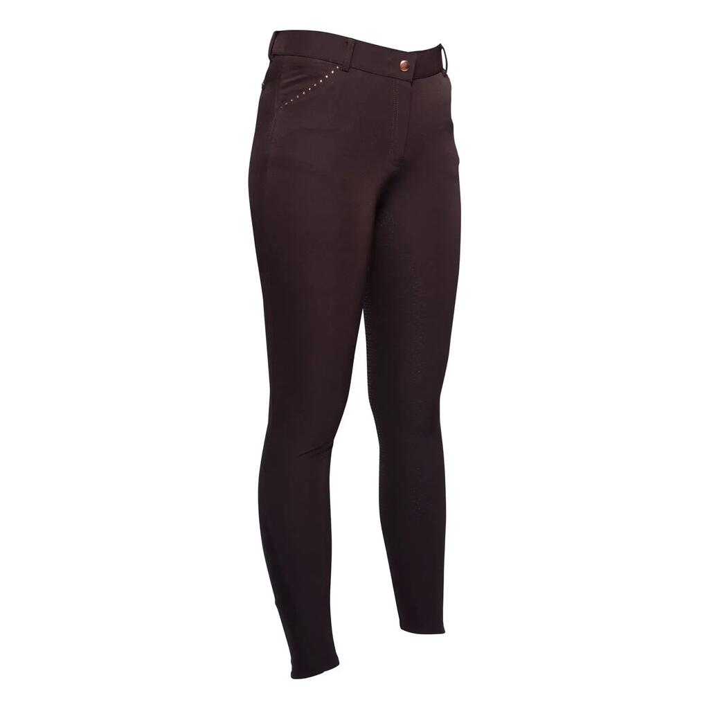 Full grip riding Trousers for women HKM Rosegold Glamour