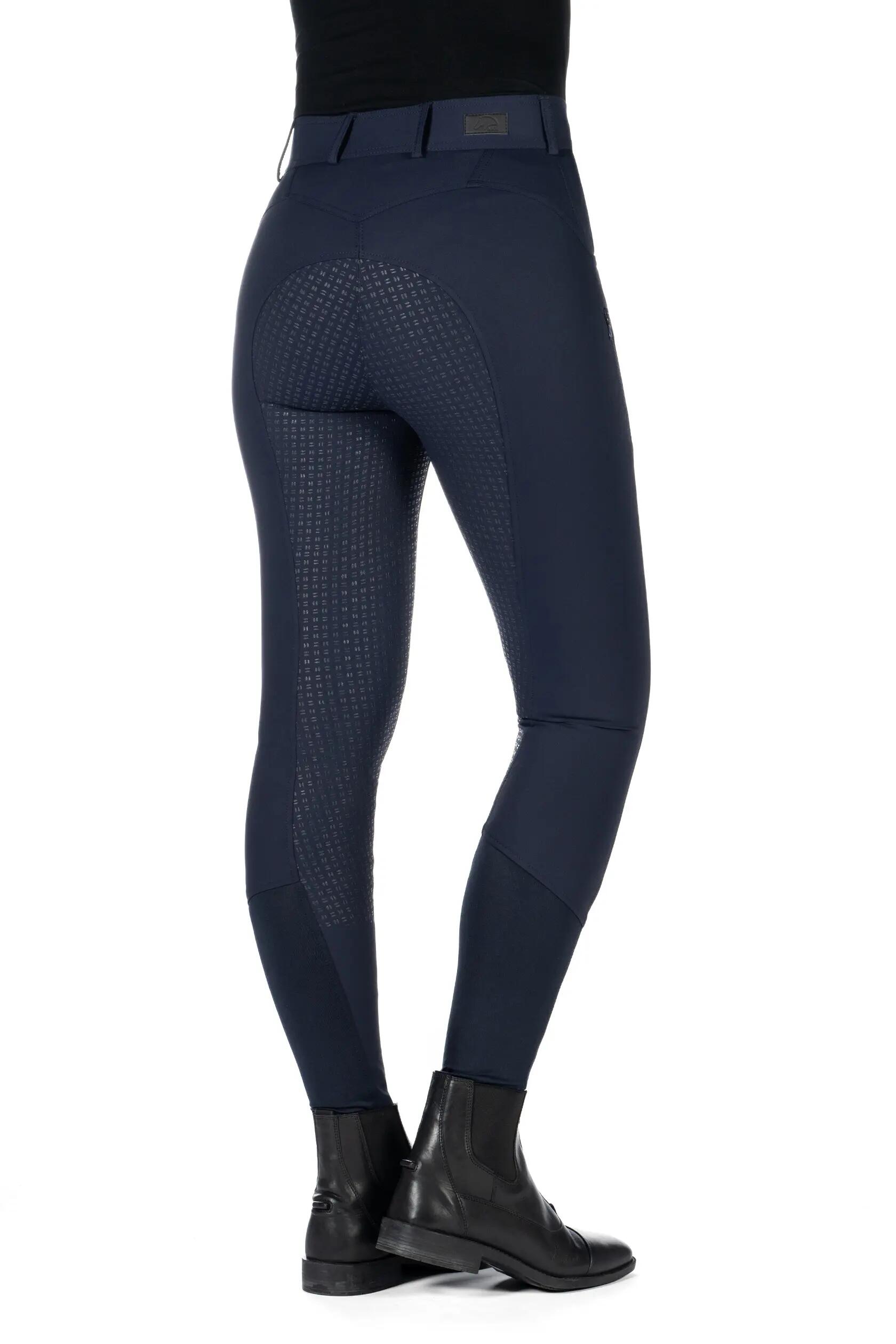 Pantalon équitation en silicone mid grip femme HKM Ari 4/7