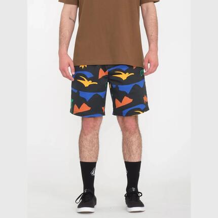 Shorts - Skate - Homme - Coupe régulière, coton 100% - Arthur Longo - Black