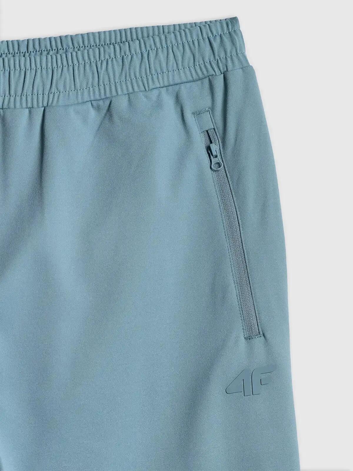 Spodnie treningowe z jednostronnie drapanej dzianiny męskie niebieskie 4F 2XL 7/7
