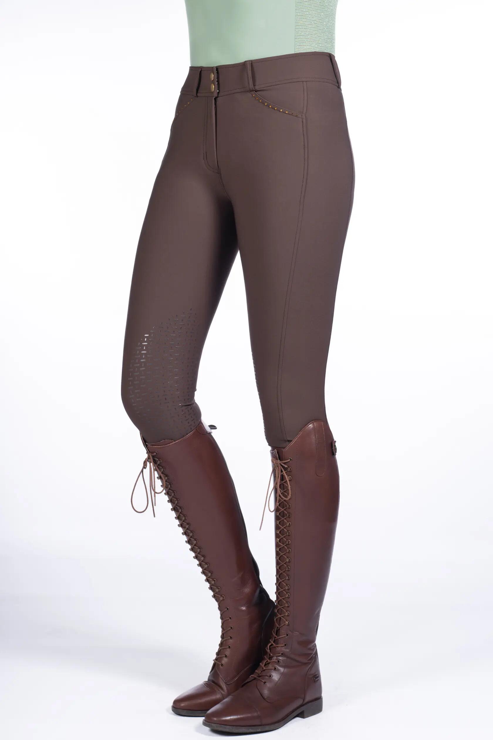 Pantalon équitation mid grip femme HKM Helene 2/6