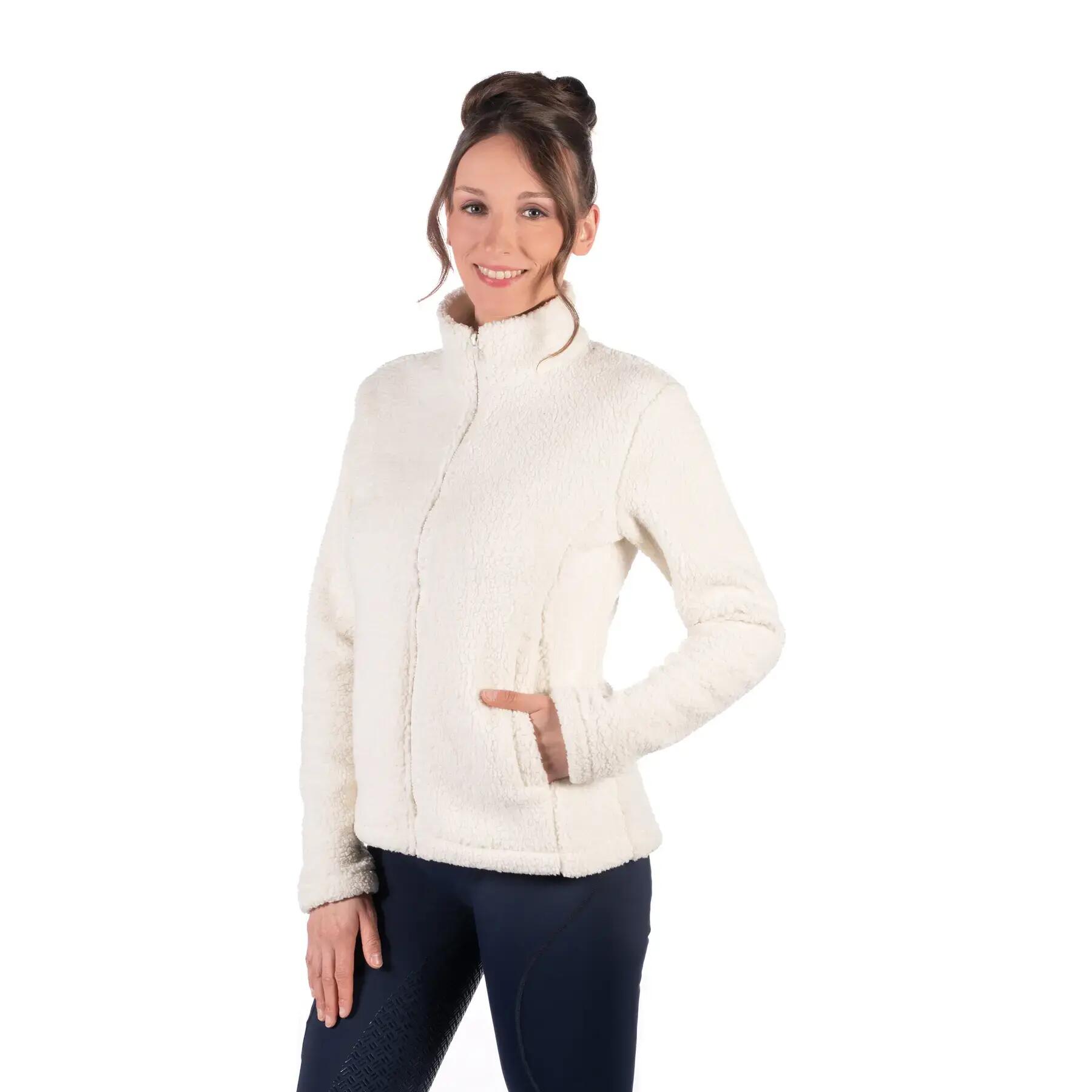 Giacca da equitazione in peluche donna HKM Cloud 3/5