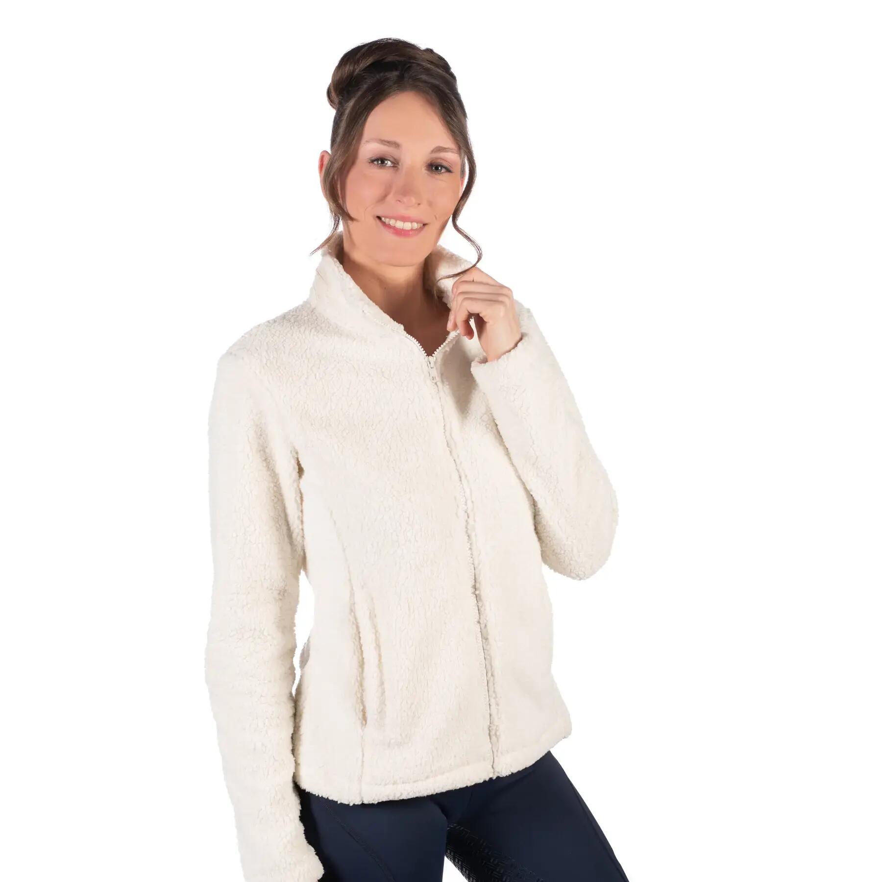 Giacca da equitazione in peluche donna HKM Cloud 2/5