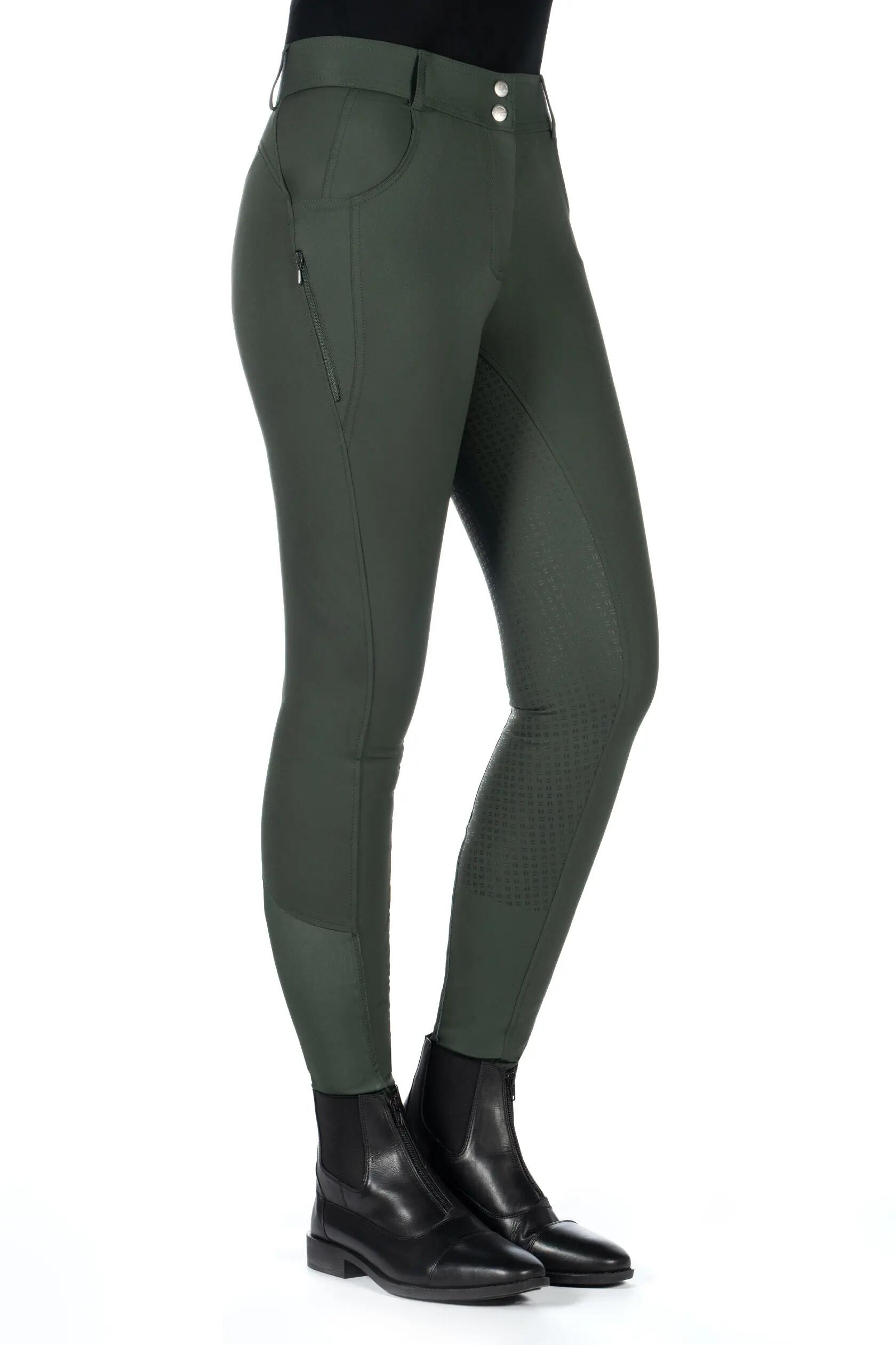 Pantalón de equitación con grip medio mujer HKM Ari 2/7
