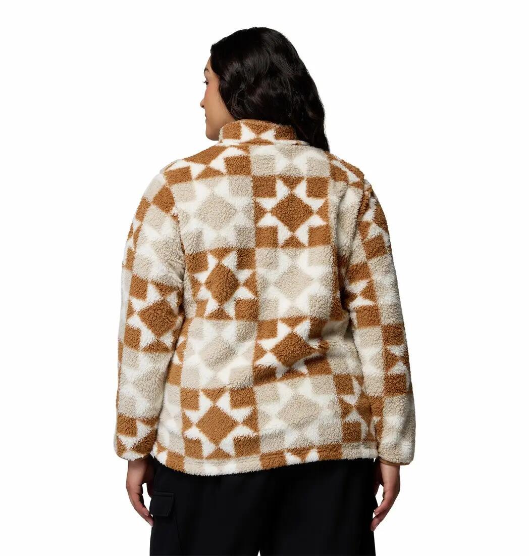 Veste Polaire Randonnée Femme Columbia "WEST BEND PRINT FULL ZIP II" XL Camel 2/7