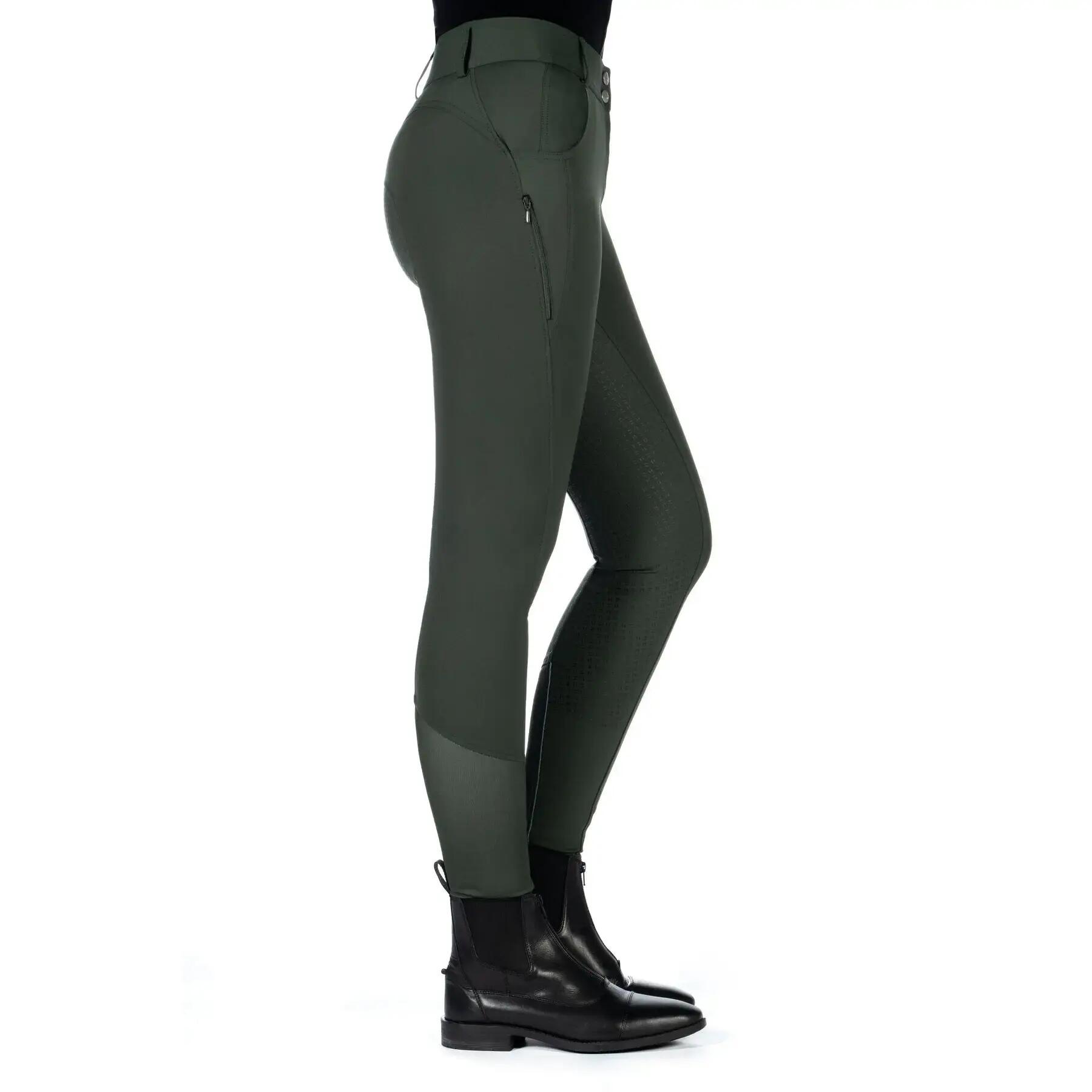 Calças de equitação Mid grip para raparigas HKM Ari 3/5