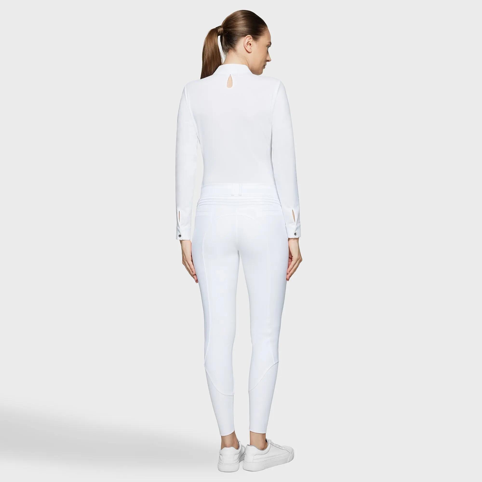 Samshield Chloe Rijbroek Dames Full Grip Hoge Taille Wit - 7/7