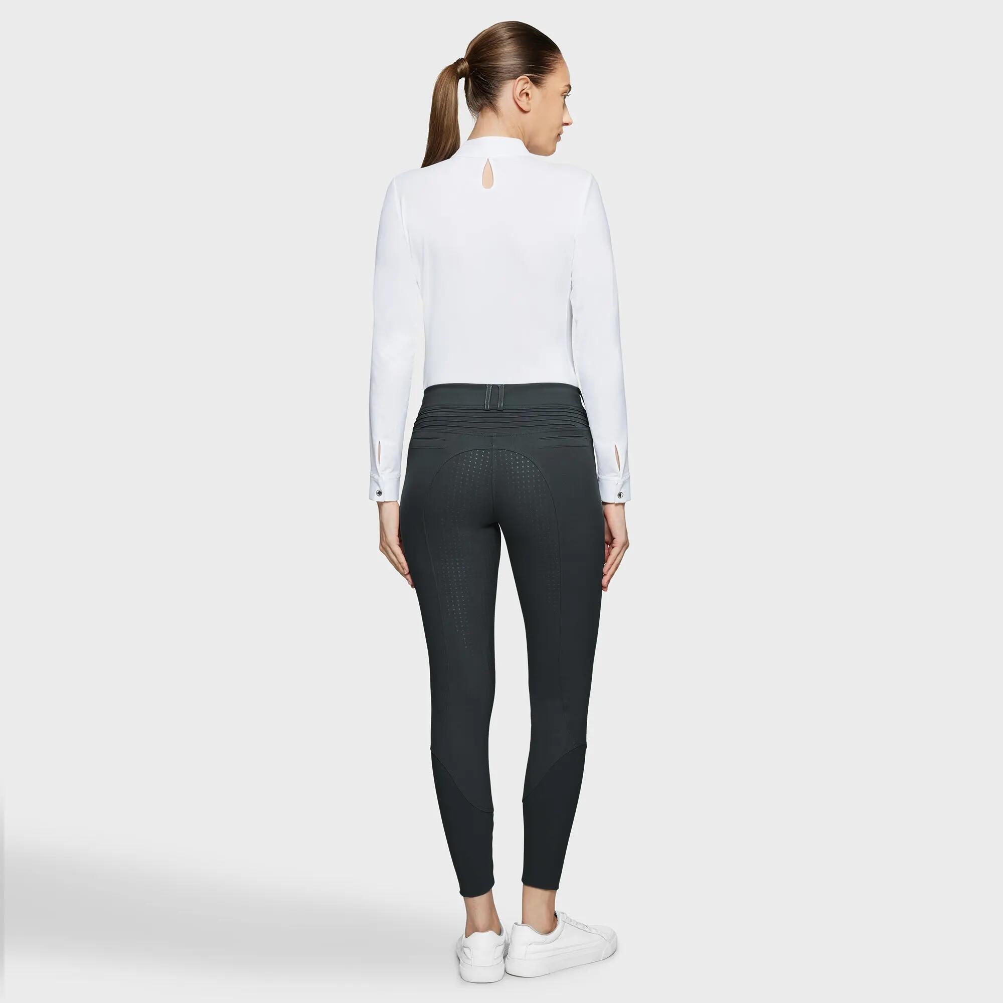 Samshield Chloe Rijbroek Dames Full Grip Hoge Taille Wit - 2/7