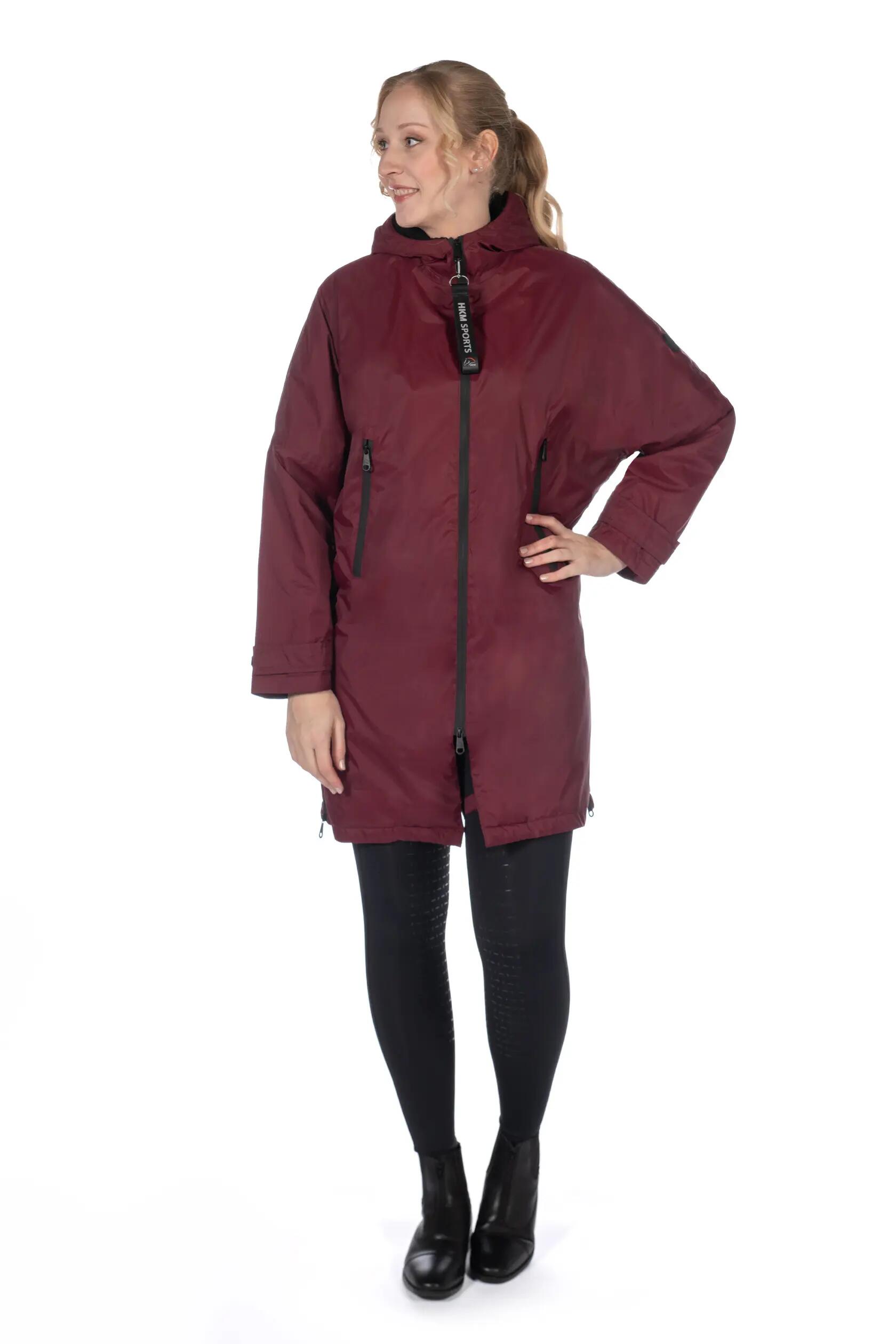 Veste imperméable équitation à capuche femme HKM Julie 2/7