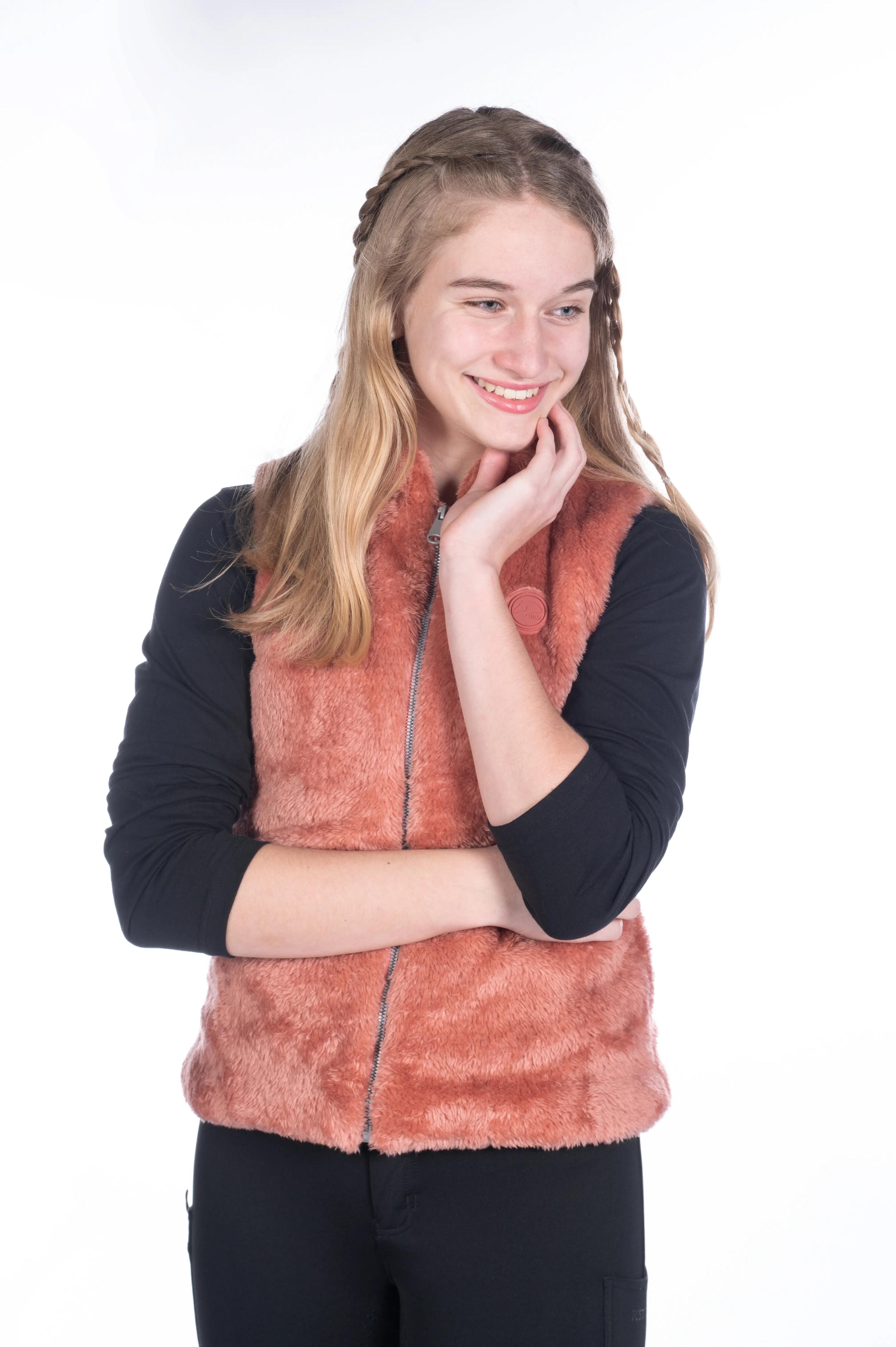 Gilet equitazione senza maniche bambina HKM Ruby 6/7