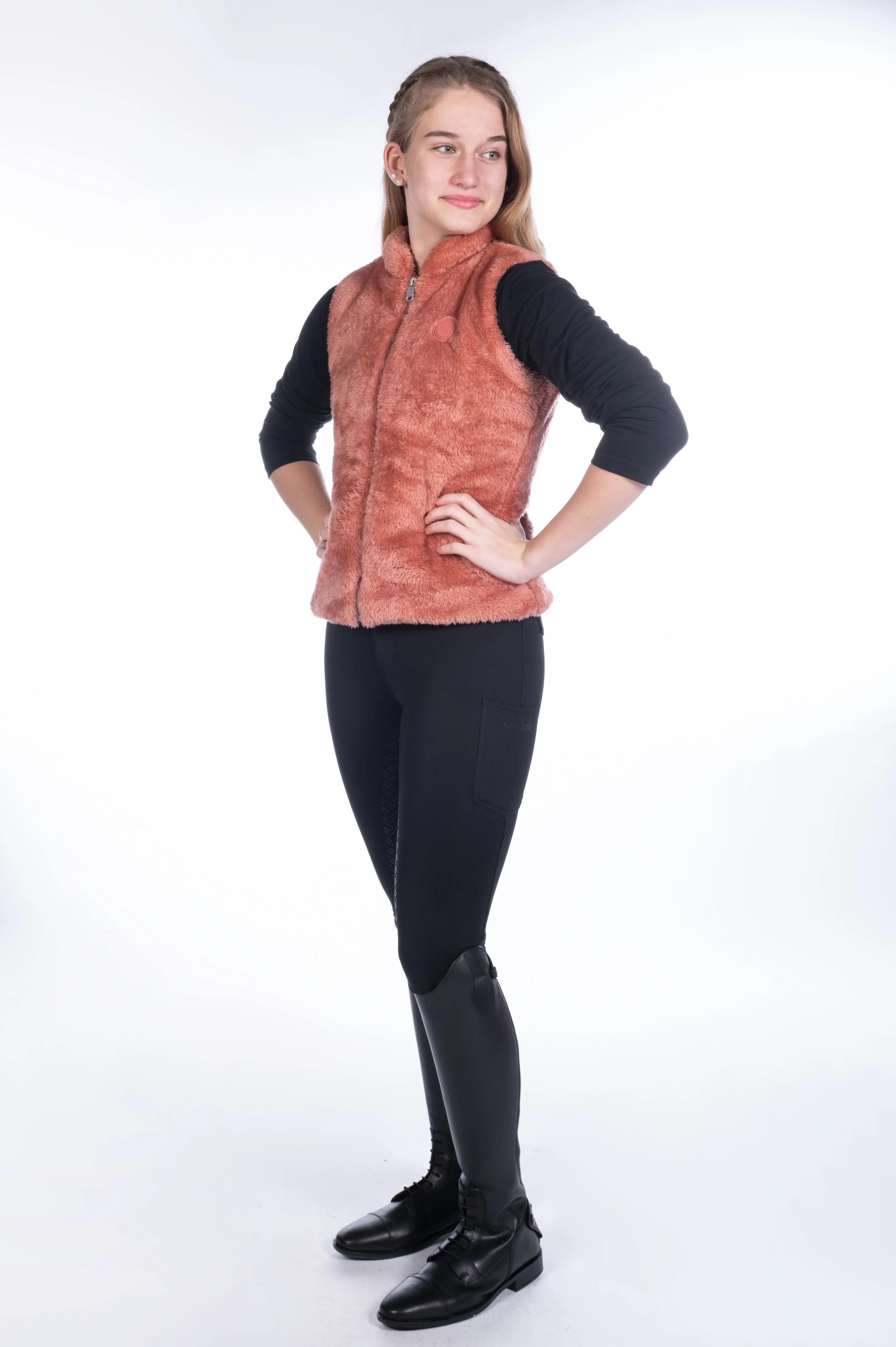 Gilet equitazione senza maniche bambina HKM Ruby 5/7